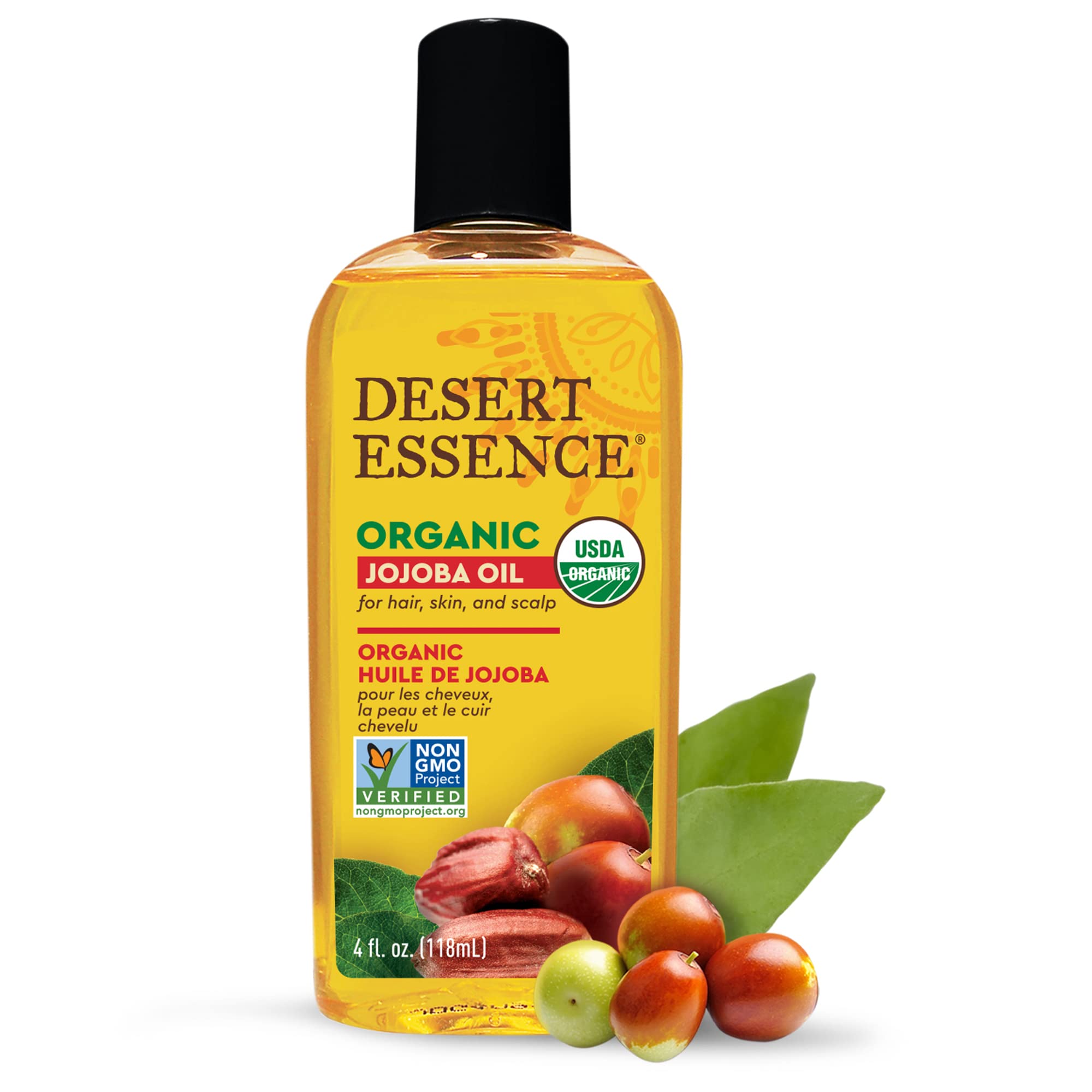 Desert Essence 100% Pure Jojoba Oil 4 Oz (Pack Of 3)