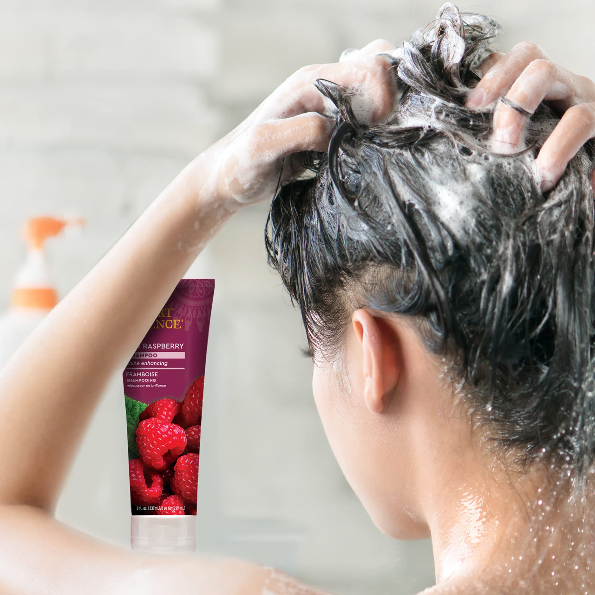 Desert Essence Red Raspberry Shampoo - 8 Fl Ounce - Gloss & Shine Enhancing - Strengthens Hair - Removes Everyday Pollutants - V