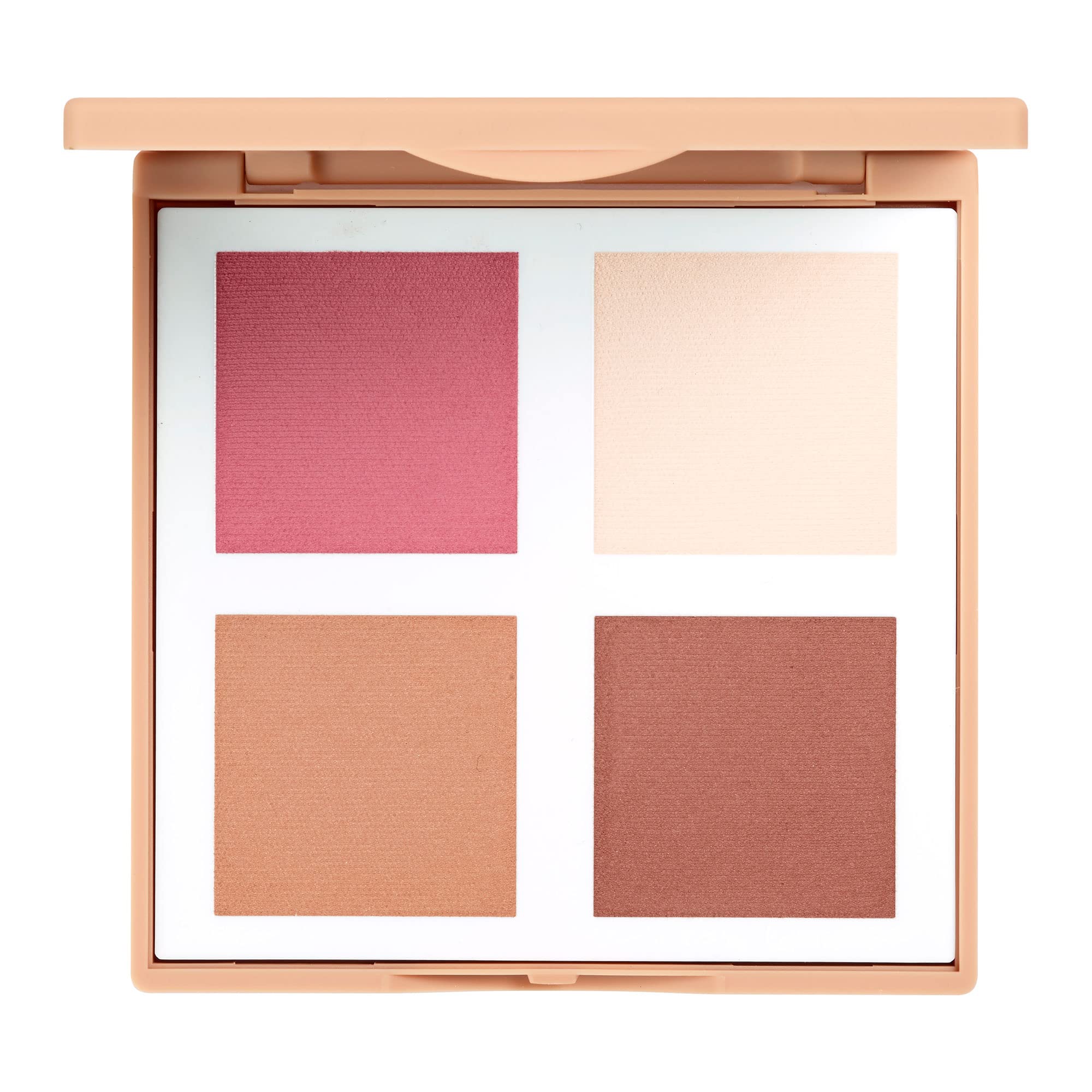 3Ina Makeup - Cruelty Free - Vegan - The Matte Face Palette - 4 Contouring Shades For Face, Eyes And Lips - Contouring Palette -