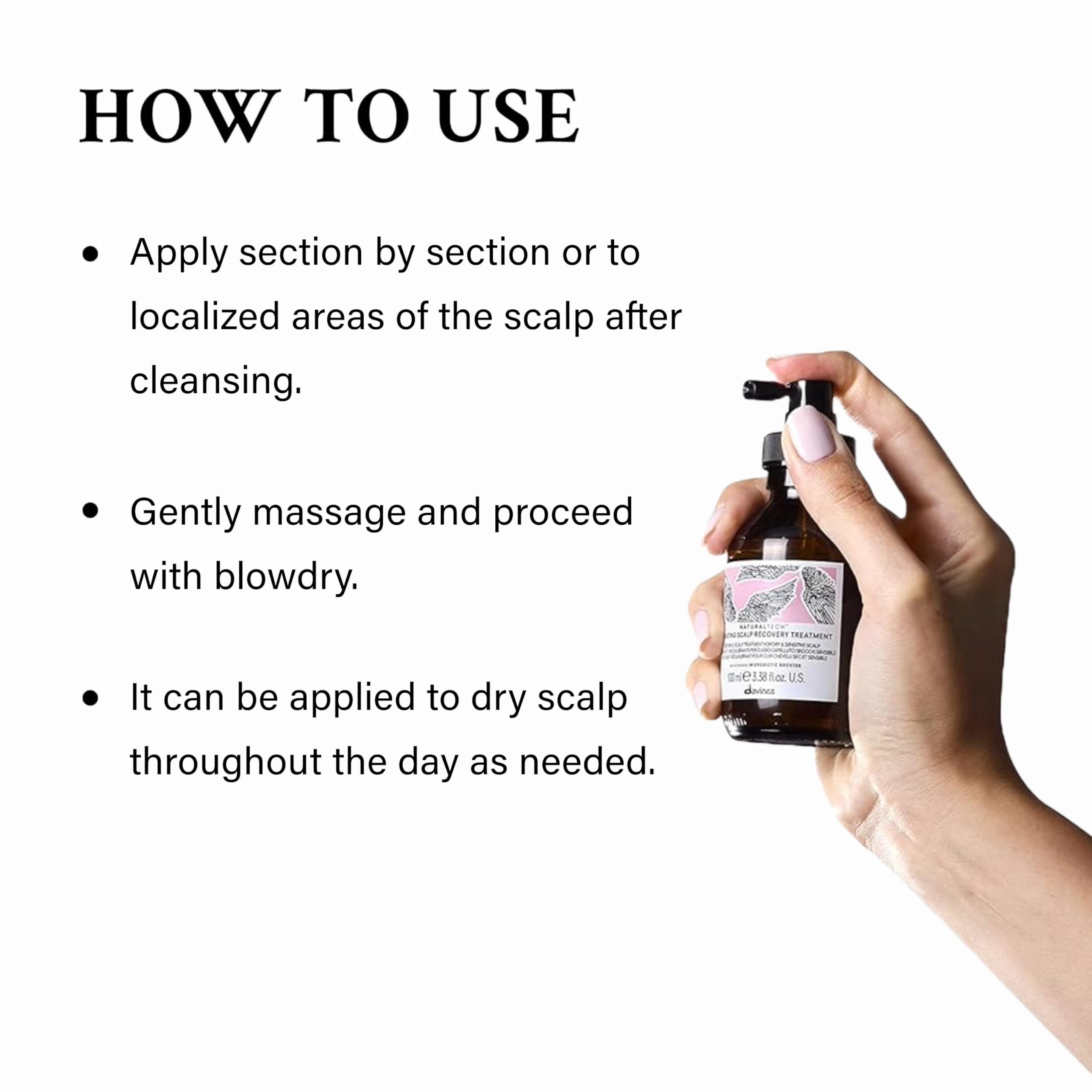 Davines Naturaltech ELEVATING Scalp Recovery Treatment, Leave-On Treatment For Sensitive And Dehydrated Scalp, Help To Reduce It