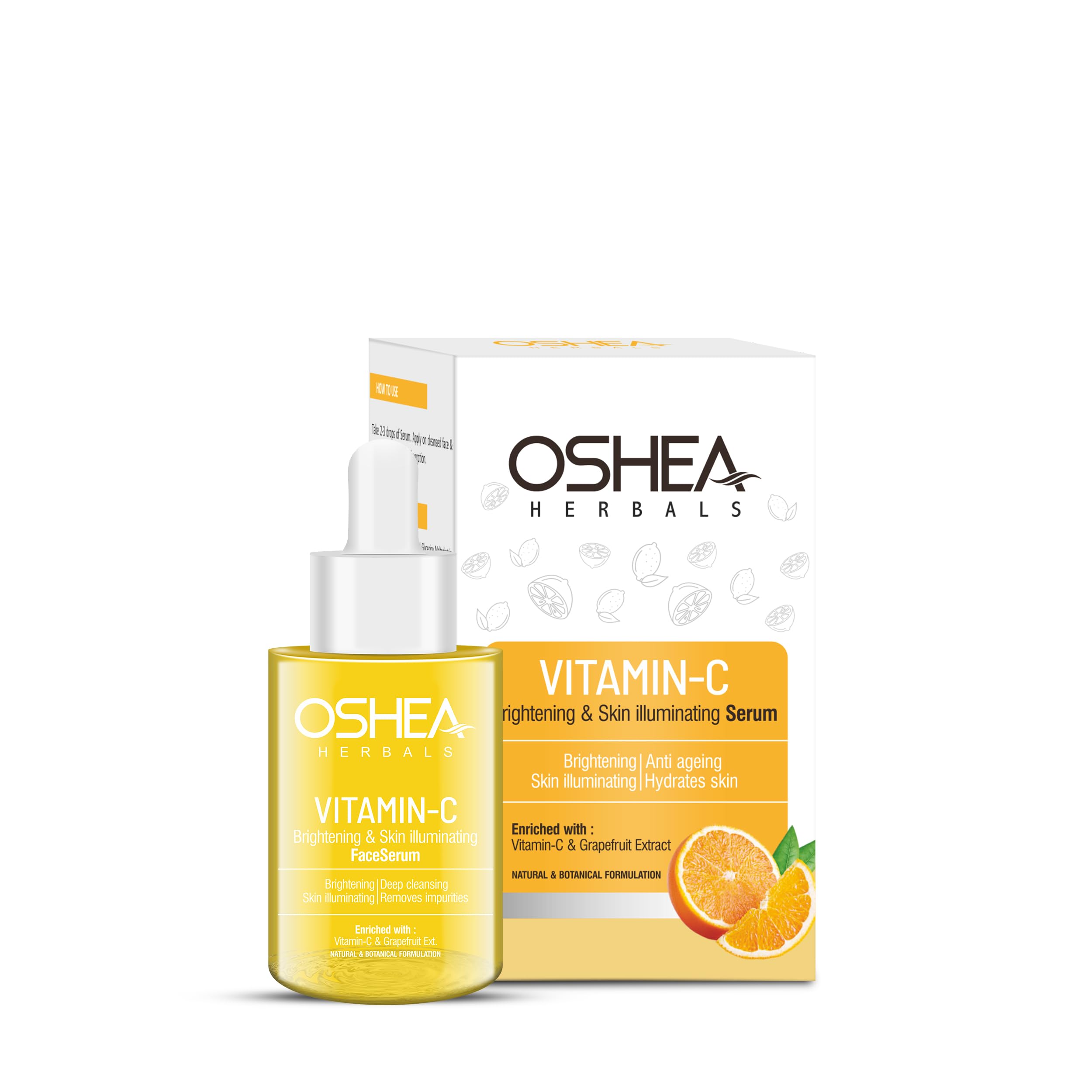 Oshea Skin Illuminating Face Serum For Men & Women | Reduces Pigmentation & Signs Of Ageing | Hydrates & Evens Skin Tone | Enric