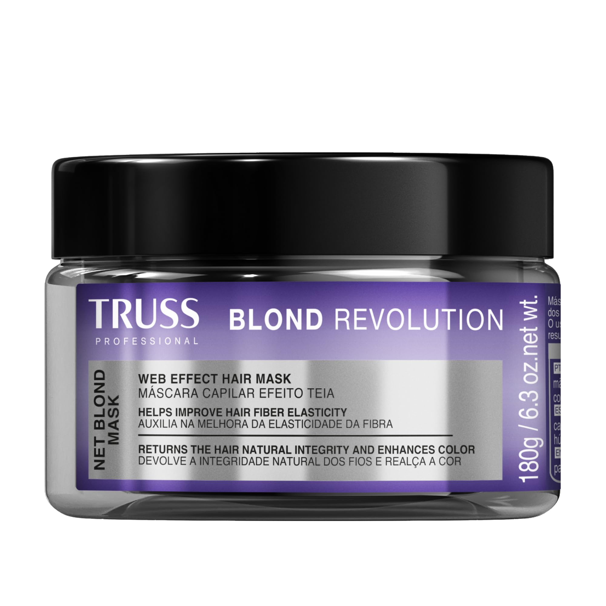 TRUSS Blond Revolution Net Blond Hair Mask - Color-Enhancing Hair Repair Mask to Restore Natural Hair Health, Hair Shine & Vibra