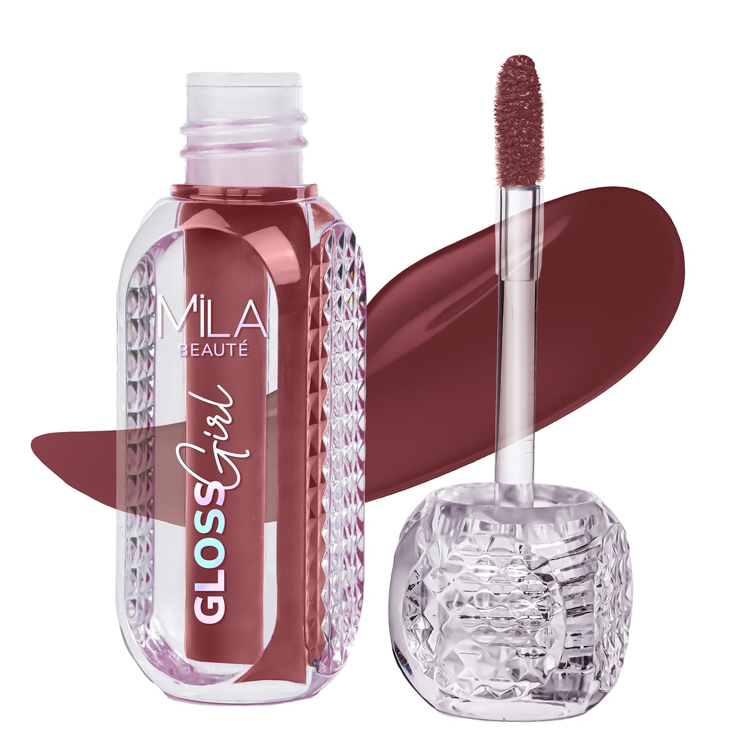 Mila Beaut Gloss Girl Lip Gloss | Enriched With Mango Seed Butter & Hyaluronic Acid | Light Weight & NonSticky Formula | Gives 