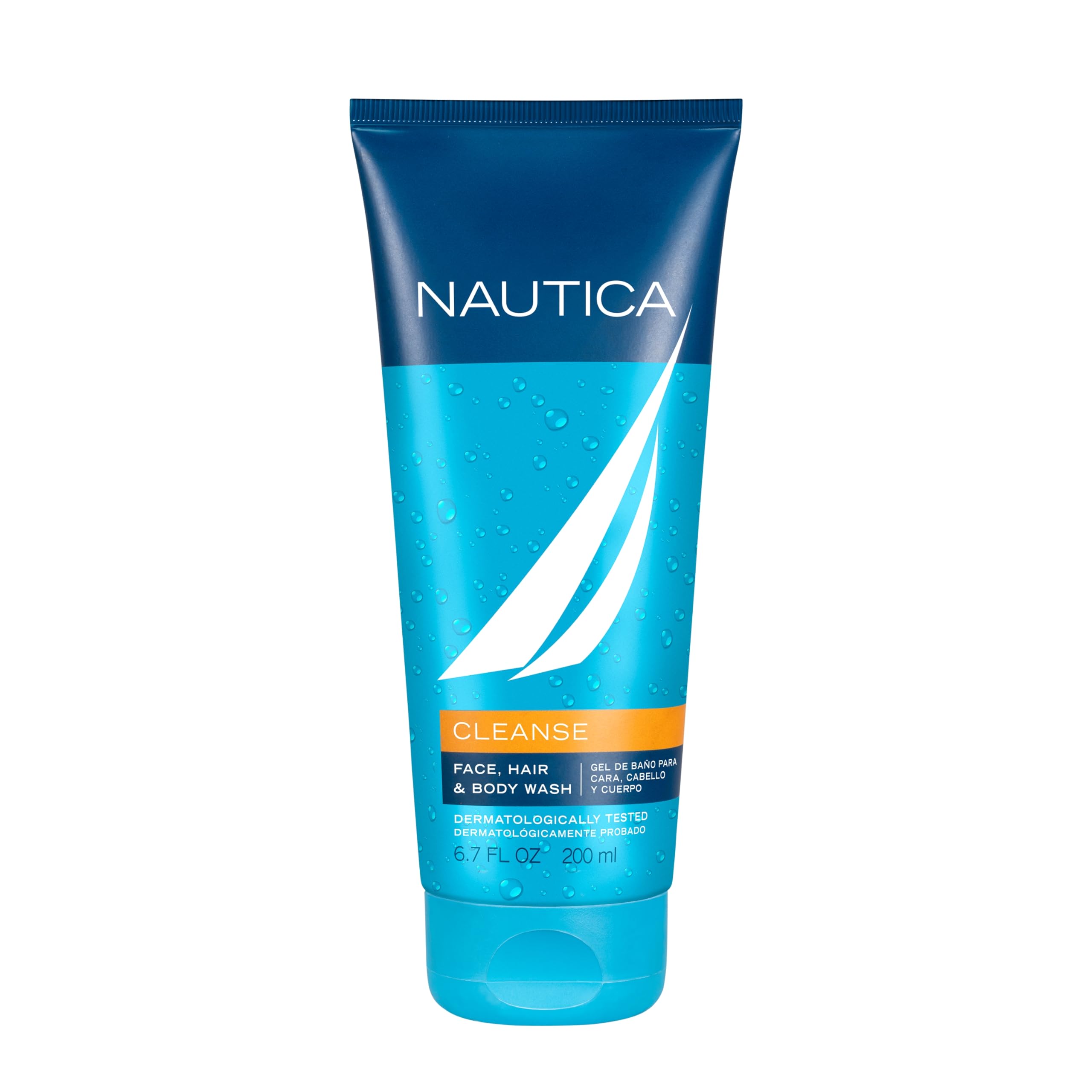 Nautica Grooming Cleanse Shower Gel 6.7 Fl Oz (Pack Of 1), Notes Of Grapefruit, Lavender, And Wood, Men'S Fragrance, Long Lastin