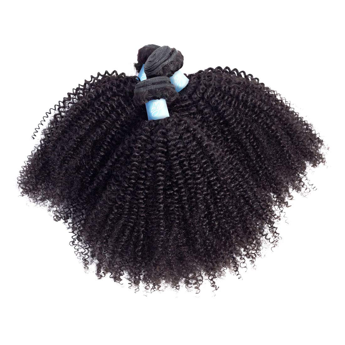 Bly 7A Mongolian Afro Kinky Curly Boho Human Braiding Hair 3 Bundles 18 20 22 Inch Unprocessed Hair Weave Weft Big Hair For Afri