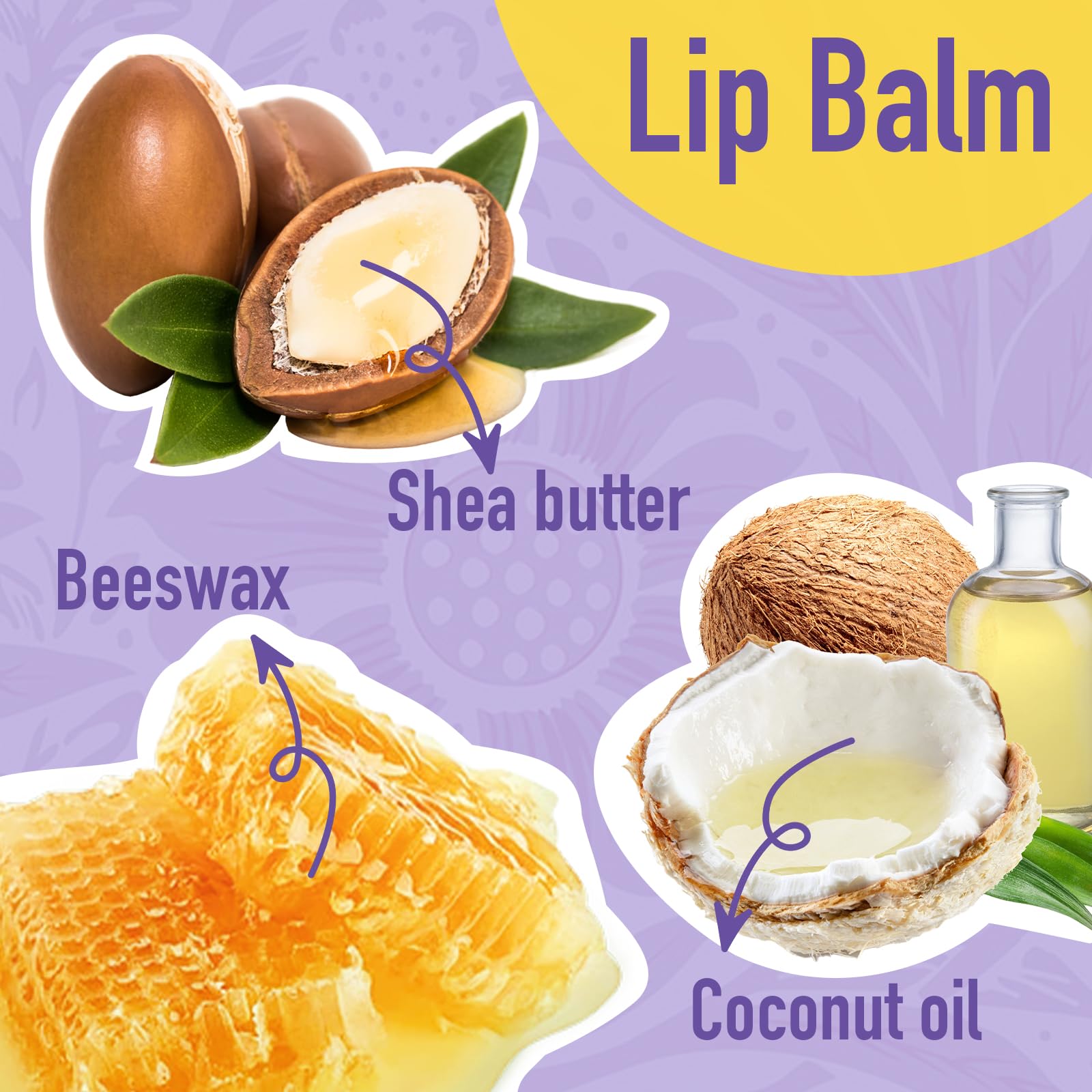 Azen 12 Pack Lip Balm, Natural Lip Balm Bulk, Lip Care Product, Moisturizing Lip Balm For Dry Cracked Lips - 12 Flavors