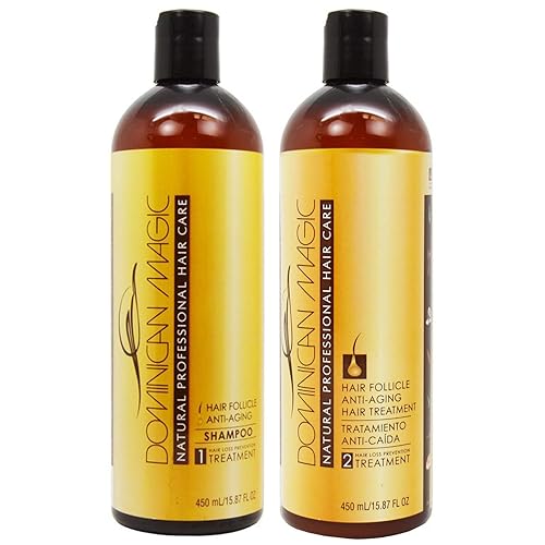 Dominican Magic Hair Follicle Anti-Aging Shampoo & Treatment 15.87oz Duo ''Set''