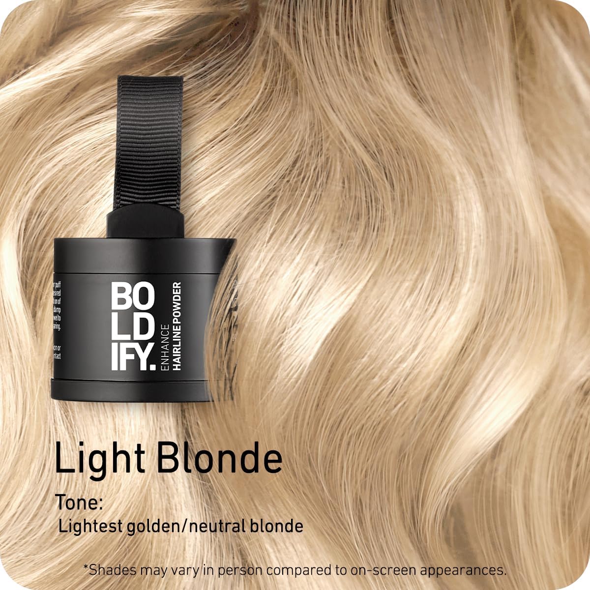 Boldify Hairline Powder - Root Touch Up Hair Color For Gray Coverage - Bald Spot Concealing Hair Powder For Women & Men - 48-Hou
