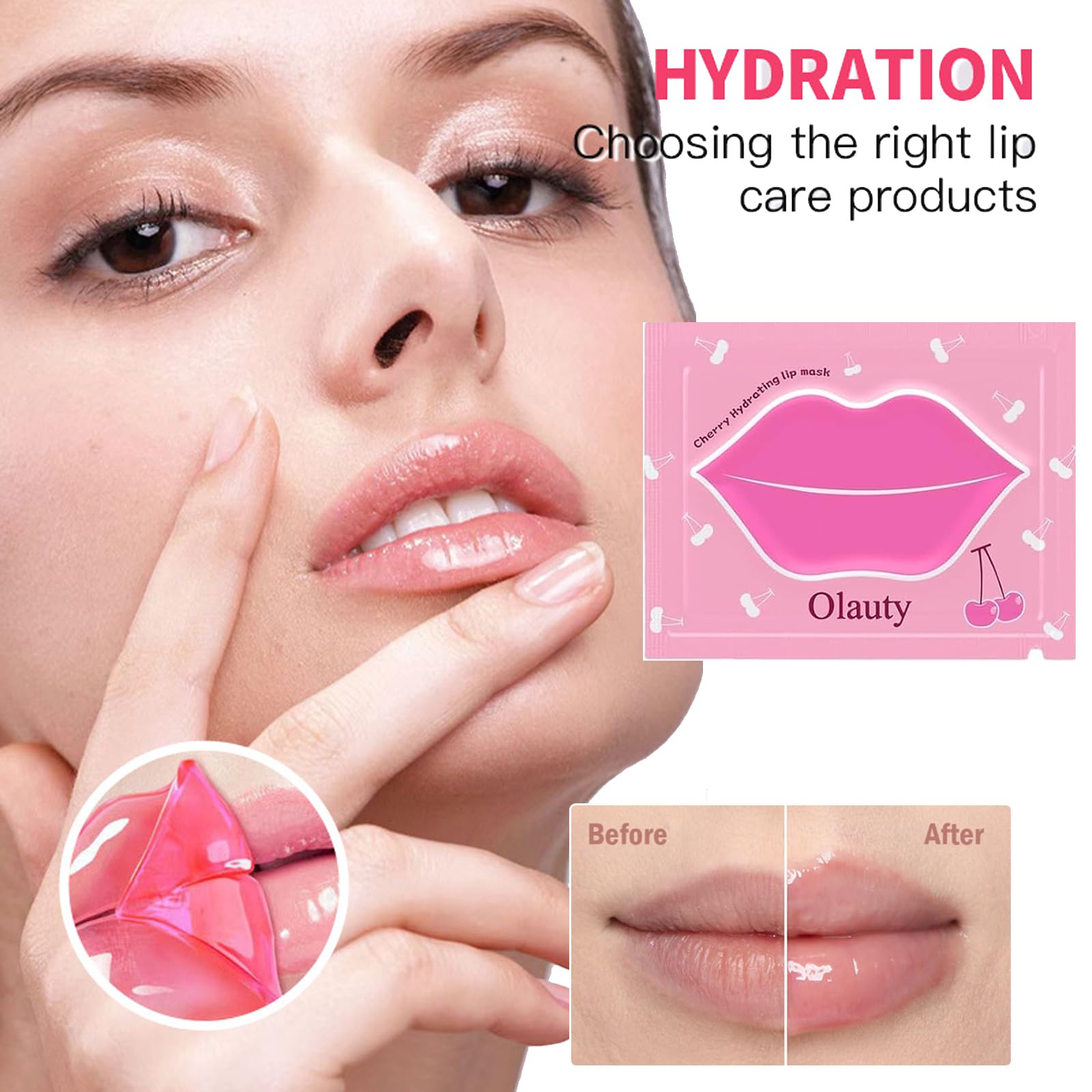 30 Pairs Lip Mask & Under Eye Mask, 24K Gold Gel Eye Masks,Collagen Moisturizing Lip Masks For Dry Lips,Eye Patches For Puffy Ey