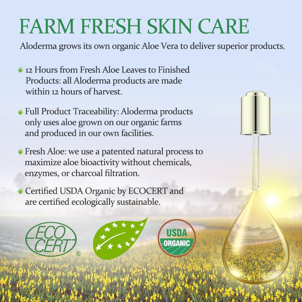 Aloderma Firming Sheet Masks With 89% Organic Aloe Vera 5 Pcs - Formulated For Age-Defying Results With Hyaluronic Acid & Argini