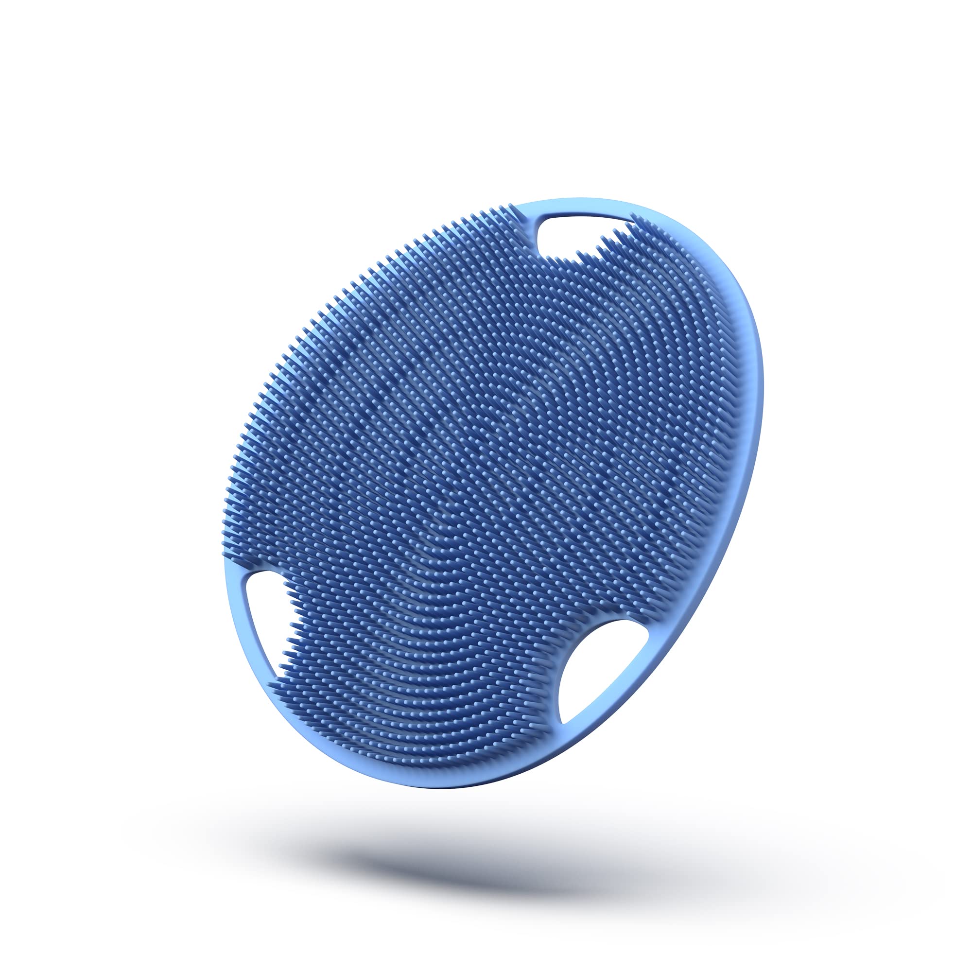 Boie USA Flat Body Scrubber  Soft SiliconeLike Exfoliating Shower Scrubber & Body Cleansing Brush  SticktoWall Loofah Repla