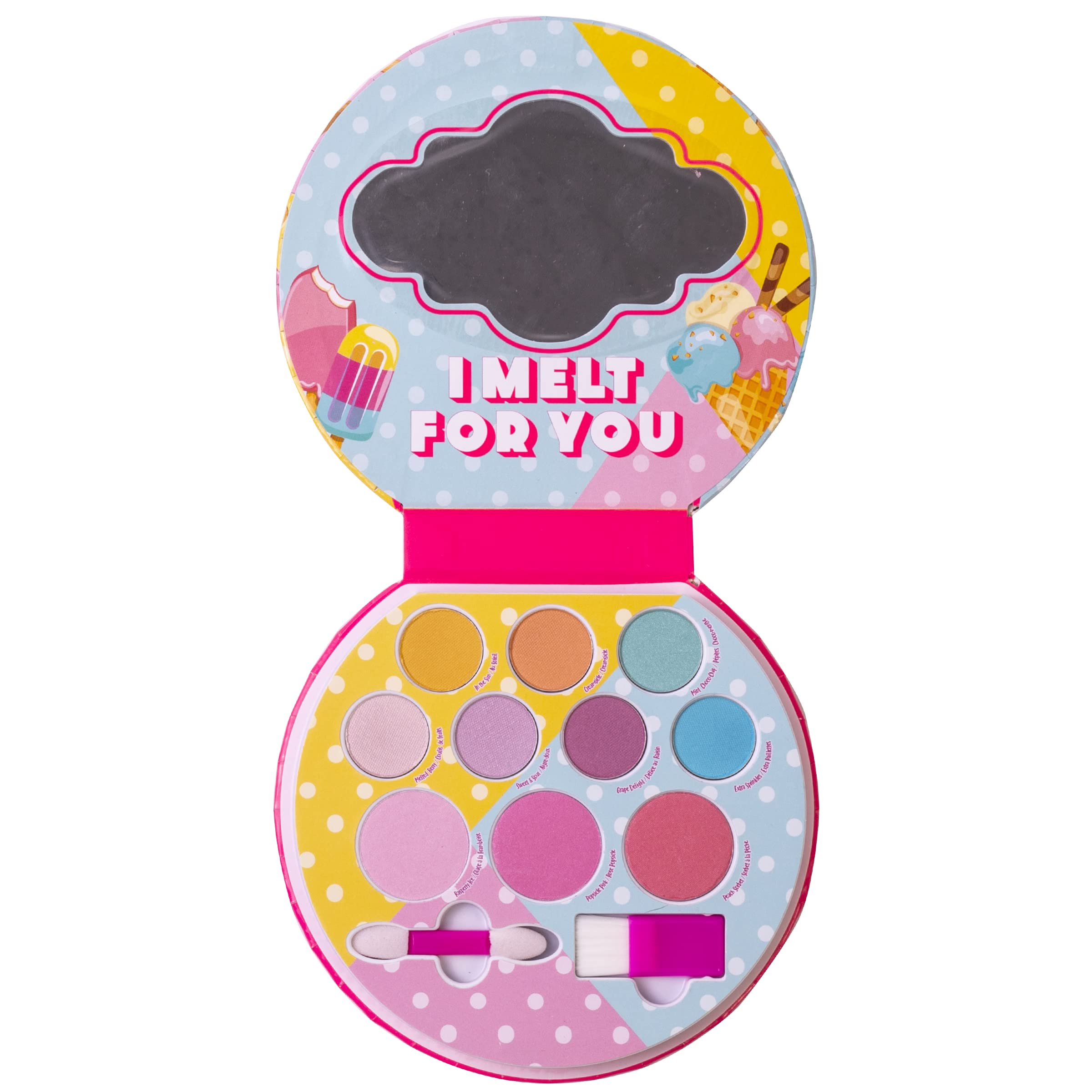 Lip Smacker Sparkle  Shine Eyeshadow Makeup Palette, Melt For You Shimmer christmas Make Up collection Holiday Present gift for