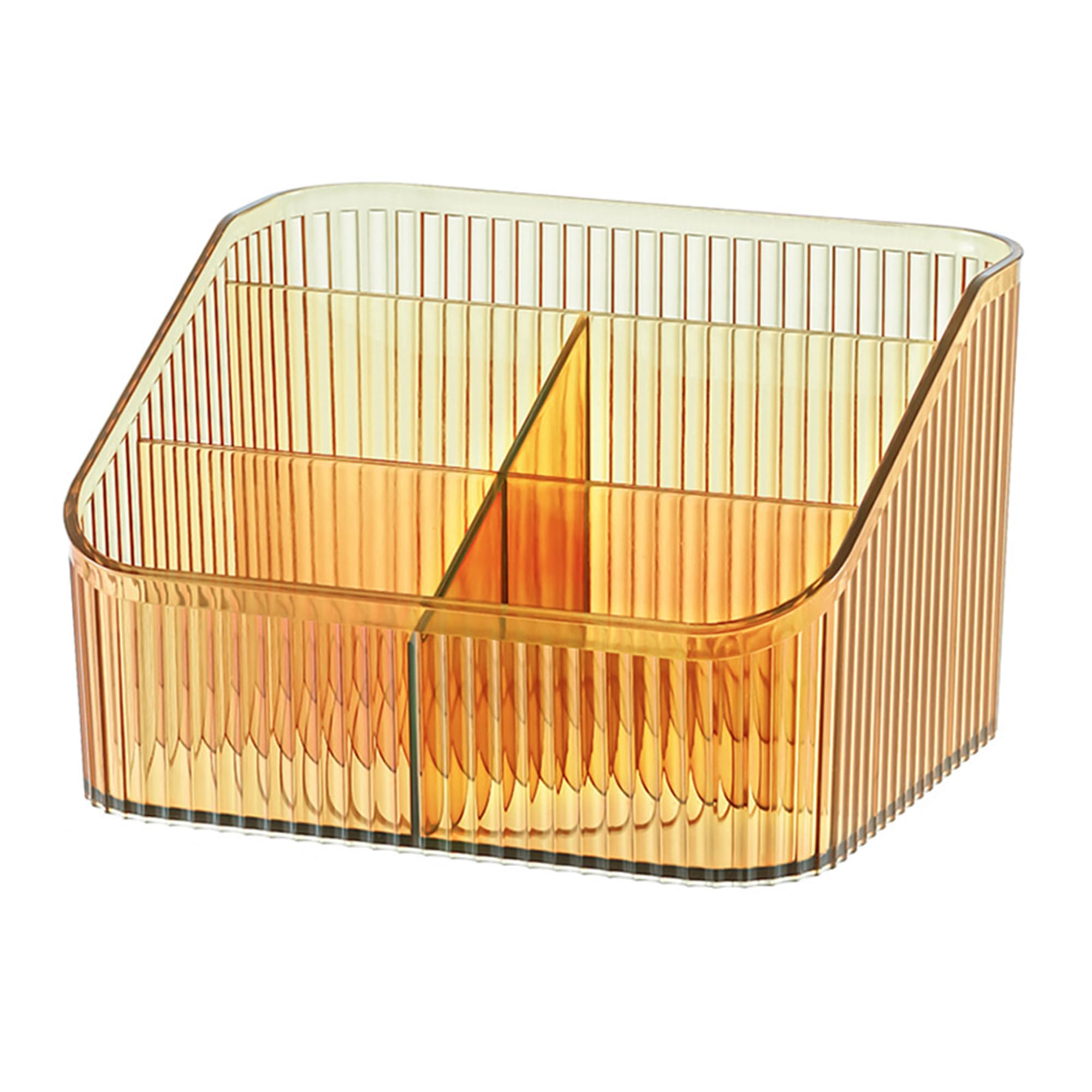 Freebirdly Makeup Organizer Cosmetics Storage Box, Large Capacity Make Up Brush Holder Organizer Vanity Accessories, Bathroom Co