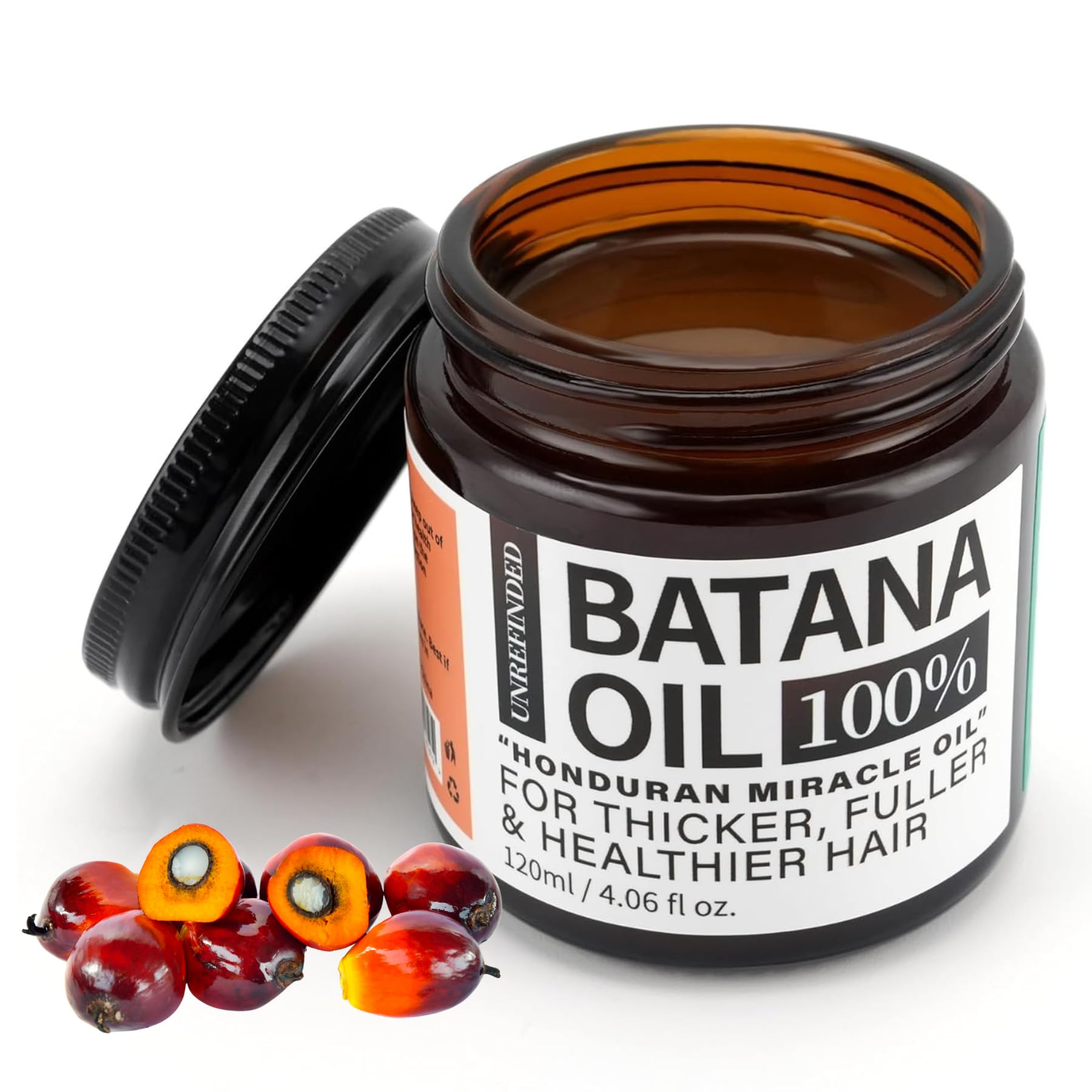 Fadelo Aceite de Batana sin Refinar, Sebi 100% Puro Orgnico de Honduras. Crecimiento del Cabello, Anti Frizz, Puntas Abiertas,