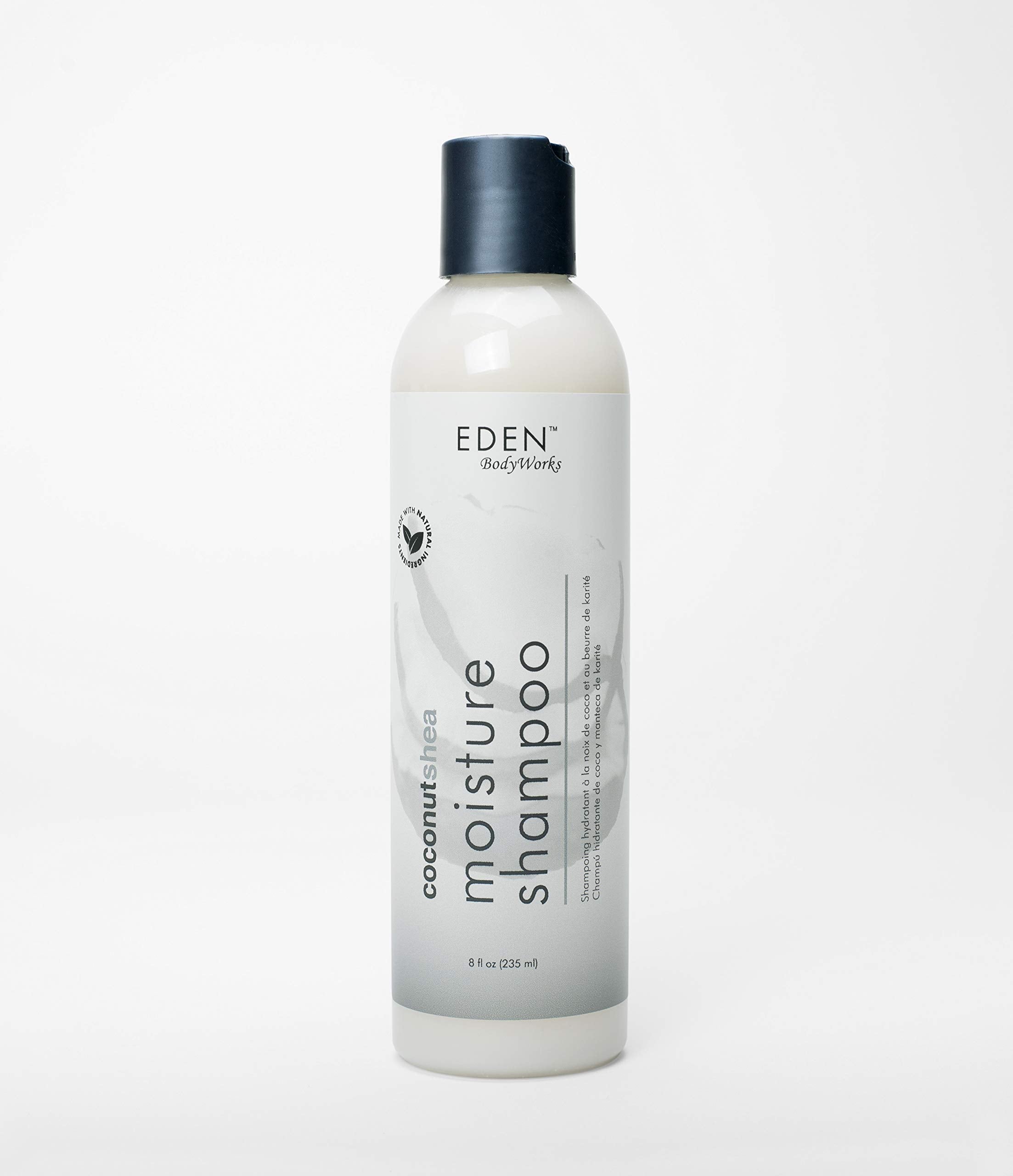 Eden Bodyworks Coconut Shea Moisture Shampoo | 8 Oz | Remove Build Up & Restore Moisture Balance - Packaging May Vary
