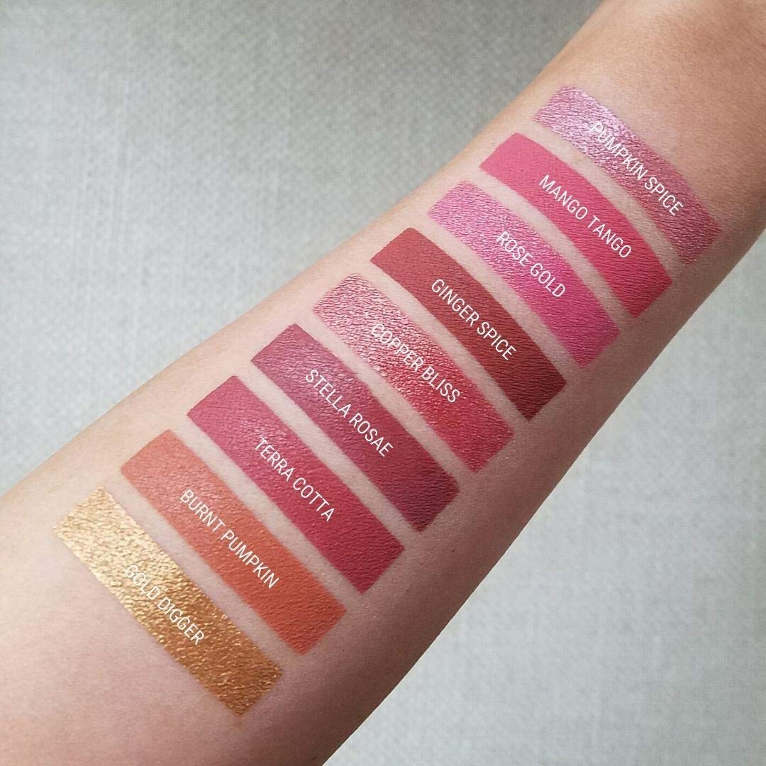 Aromi Copper Metallic Liquid Lipstick | Bronze Lip Color With Shimmery Finish, Long-Lasting, Waterproof, Vegan, Cruelty-Free, Ha