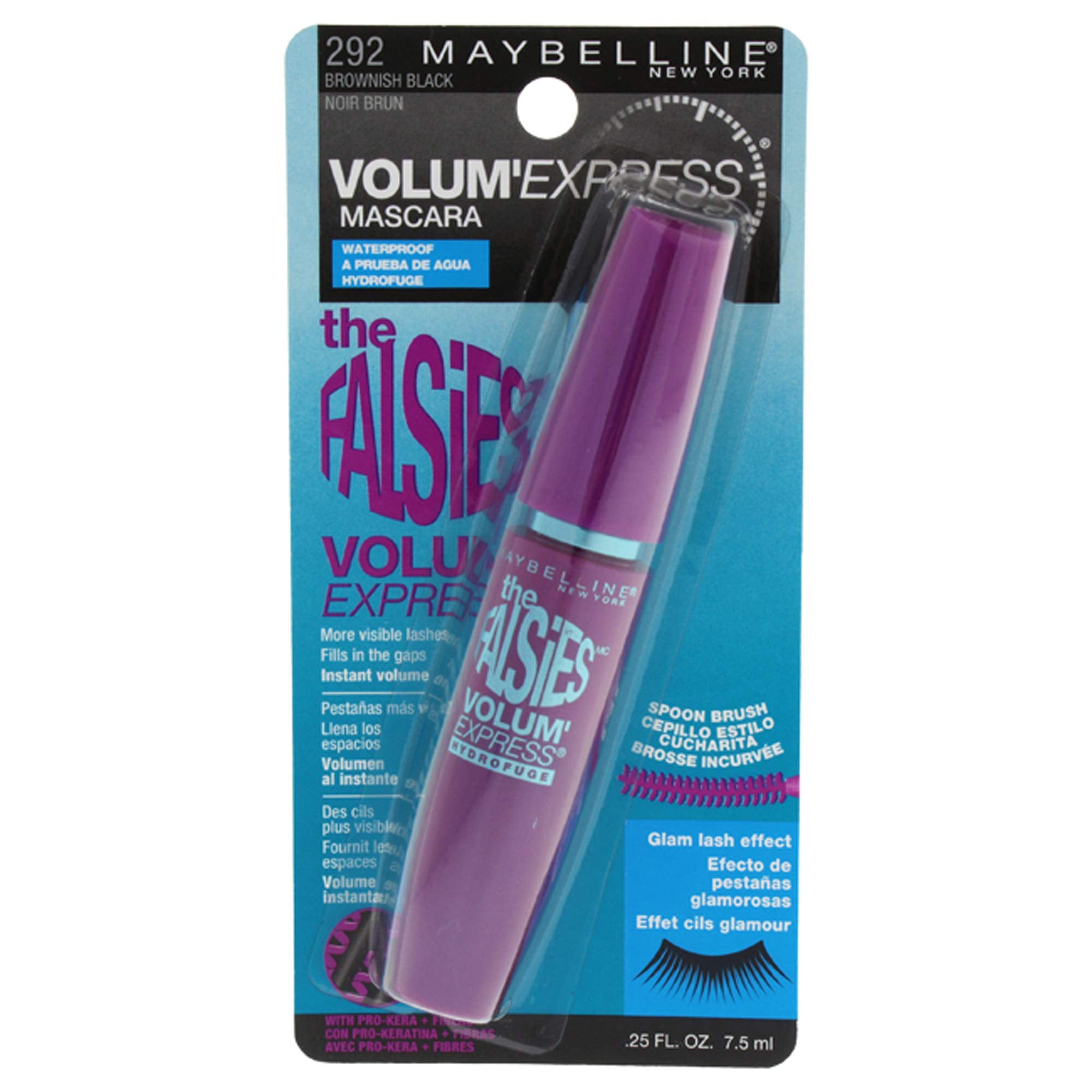Maybelline New York Makeup Volum' Express The Falsies Waterproof Mascara, Brownish Black, 0.25 Fl. Oz.