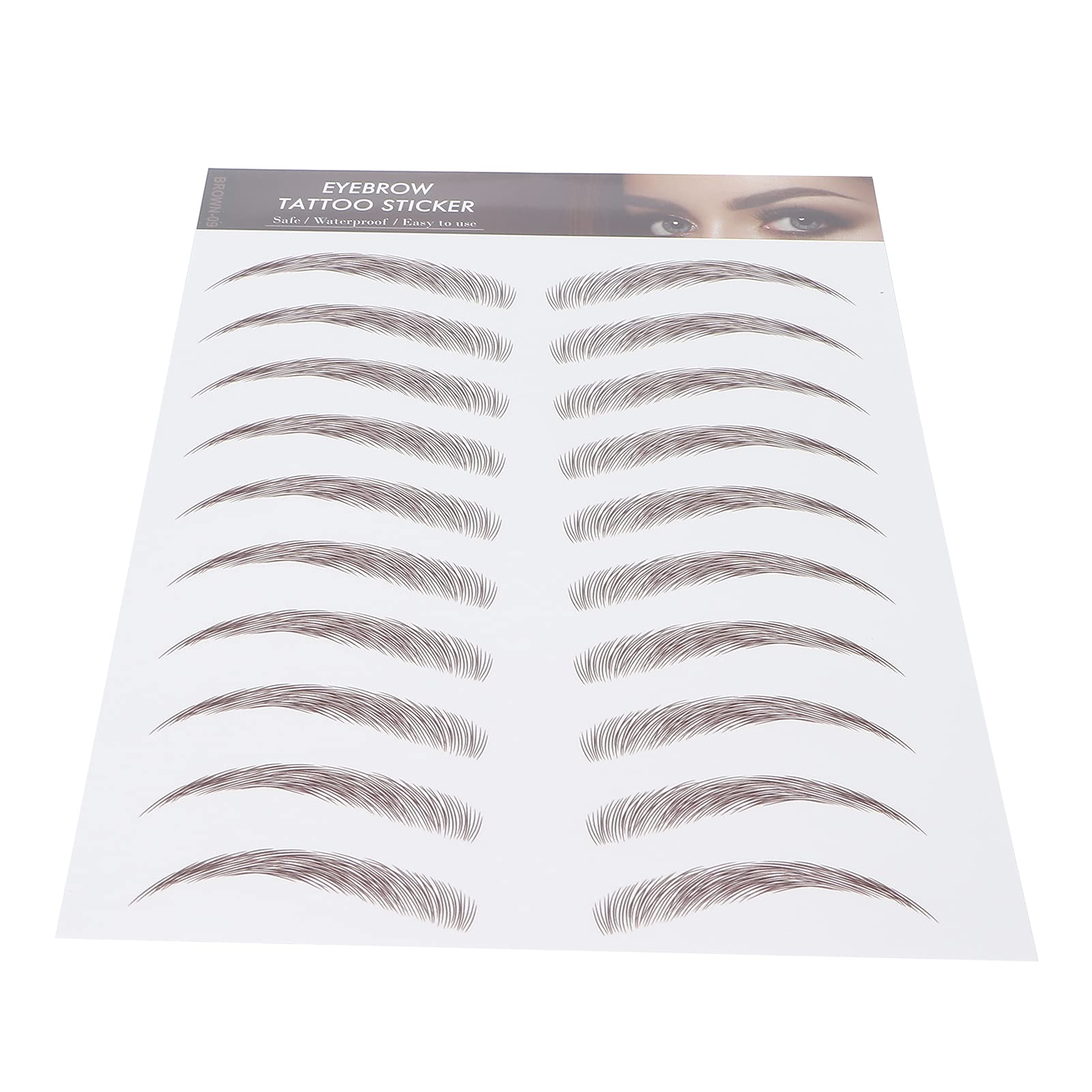 Eyebrow Tattoos Stickers Professional Waterproof Eyebrow Grooming Shaping Tattoo Sticker Eyebrow Transfer Sticker For Women(Brow