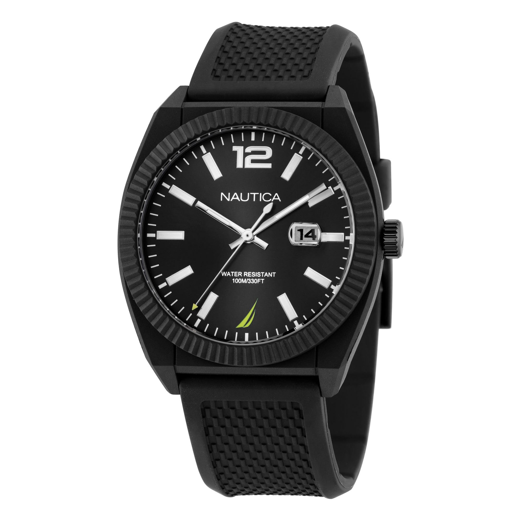 Nautica Pacific Beach Men Black Round Dial Analog Watch  Nappbs302