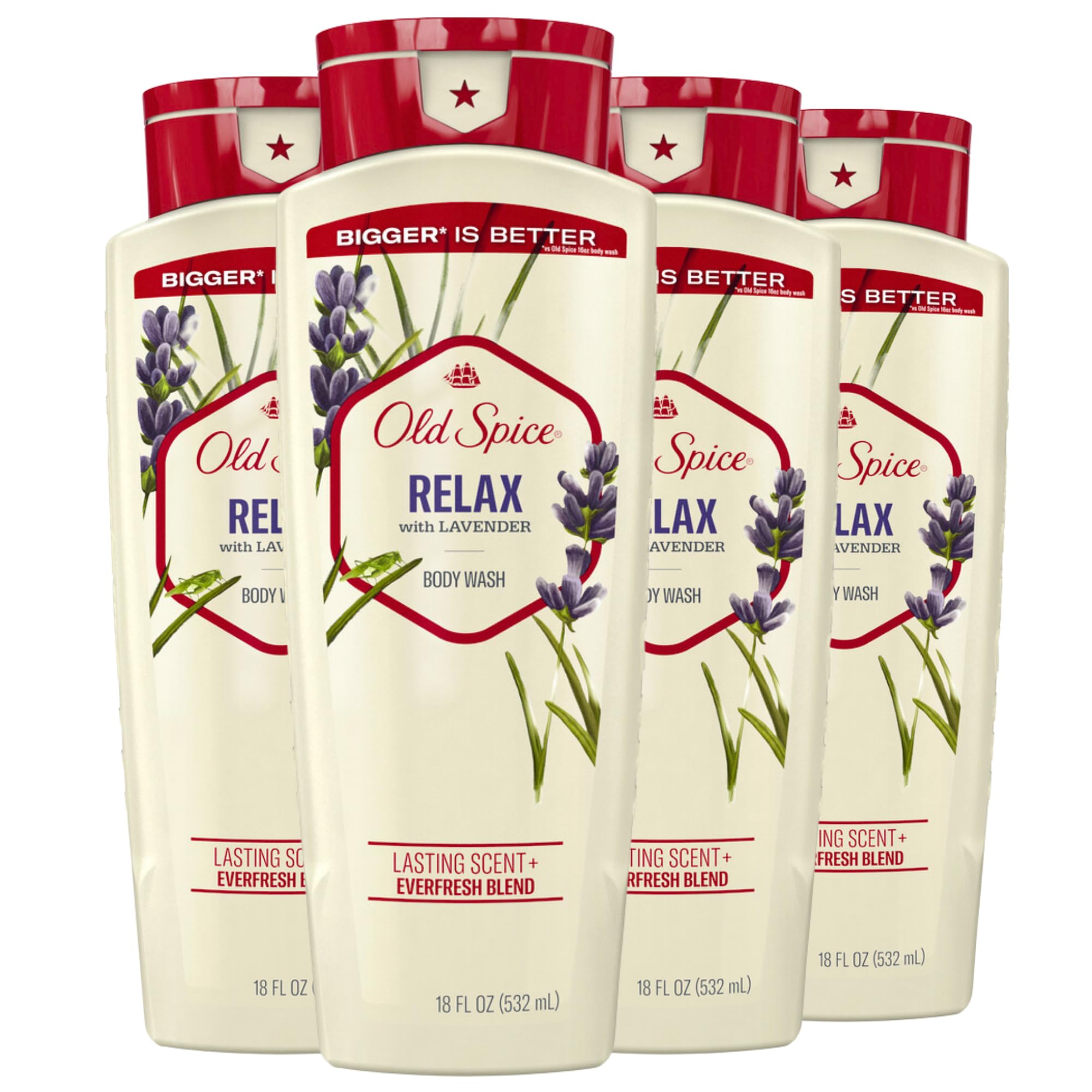 Old Spice Cleansing Body Wash for Men, 24/7 Shower Fresh with Lasting Scent, Cleanse & Refresh, Gentle on Skin, Vitamin B3, Wild