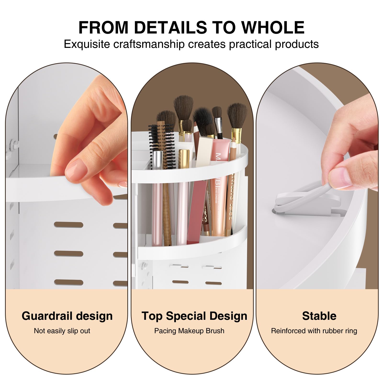 360 Large Rotating Makeup Organizer Countertop, Clear Acrylic Makeup Organizers, Organizador De Perfumes, 7 Layers Large Make Up