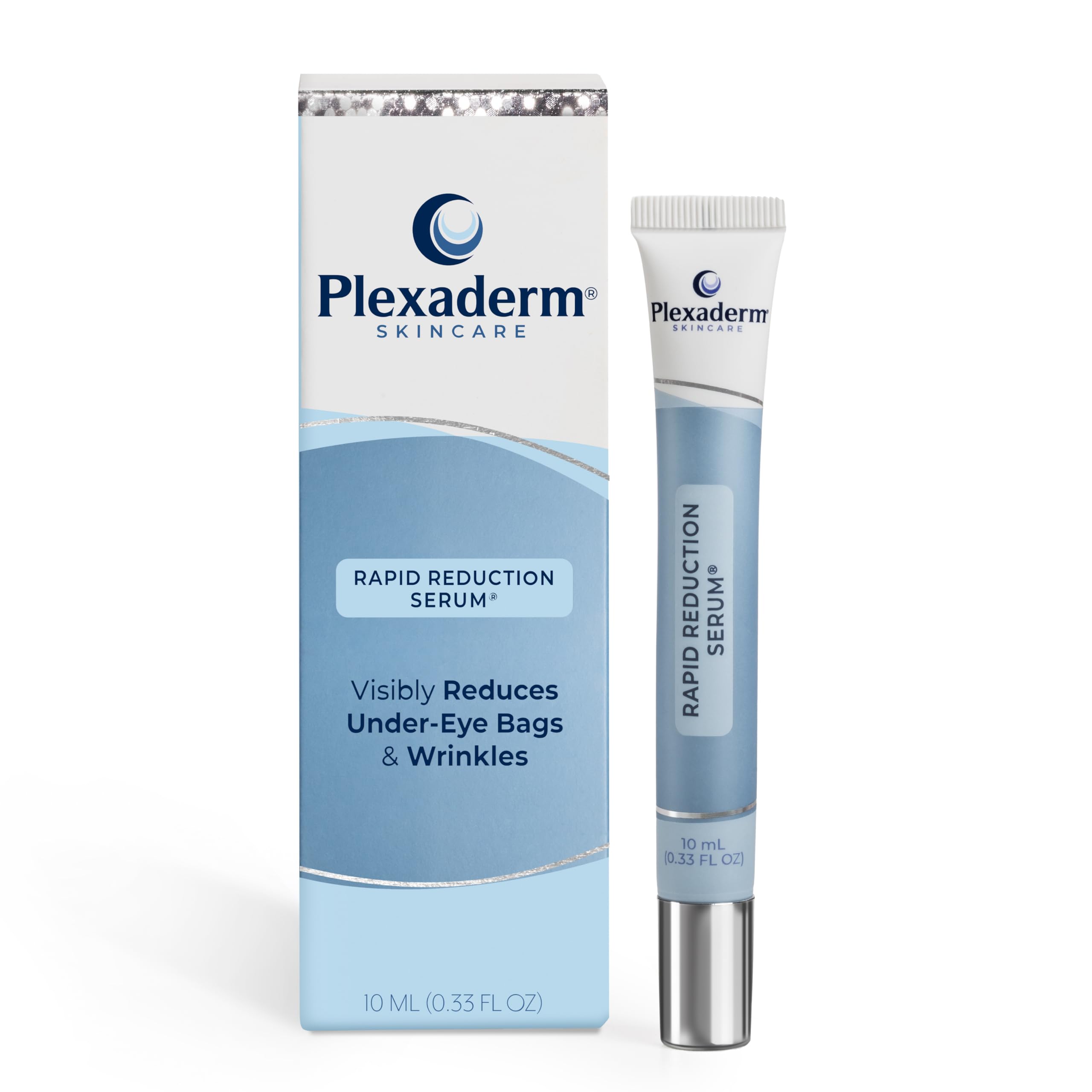 Plexaderm Rapid Reduction Eye Serum - Advanced Formula Anti Aging Visibly Reduces Under-Eye Bags, Wrinkles, Dark Circles, Fine L