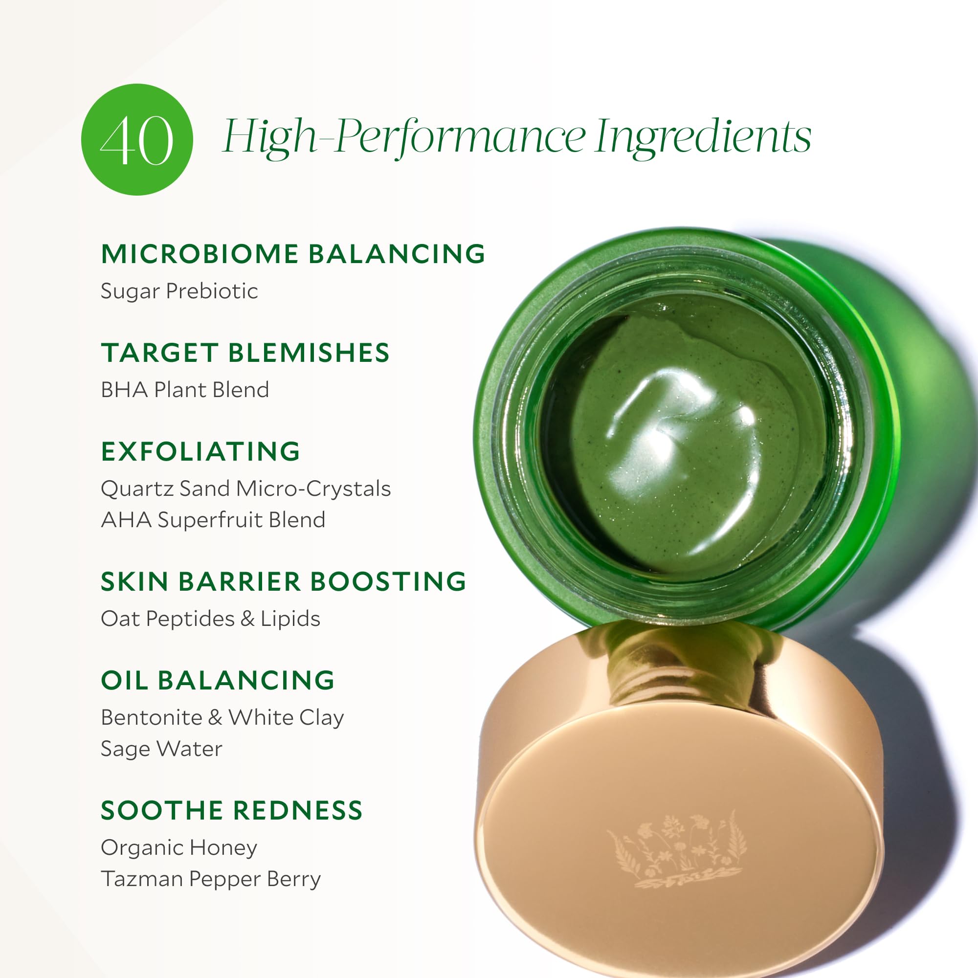 Tata Harper Clarifying Mask, Salicylic Acid & Lactic Acid Blemish Treatment, 100% Natural, Made Fresh in Vermont, 30ml