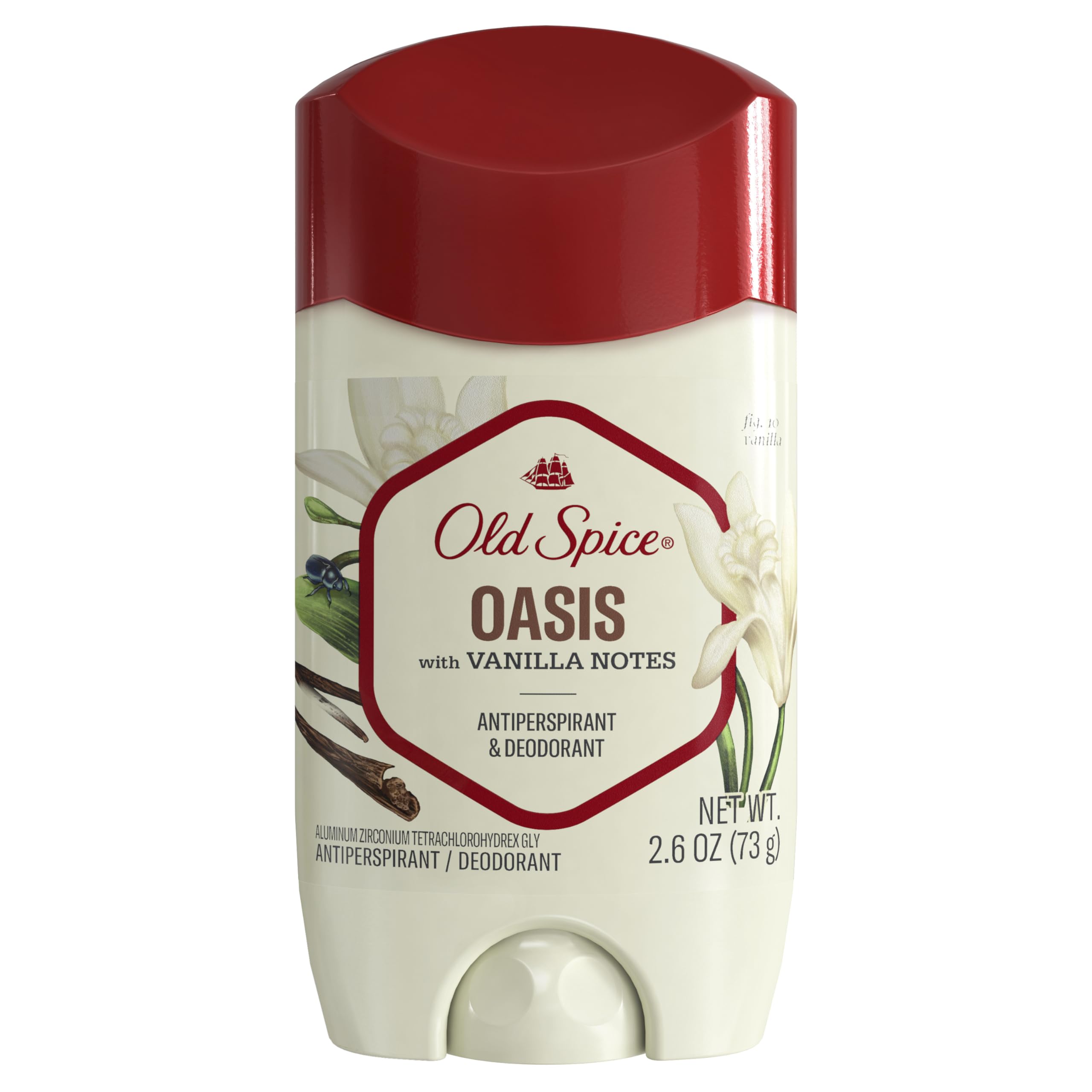 Old Spice Antiperspirant & Deodorant For Men, Oasis Scent With Vanilla Notes, 2.6 Oz