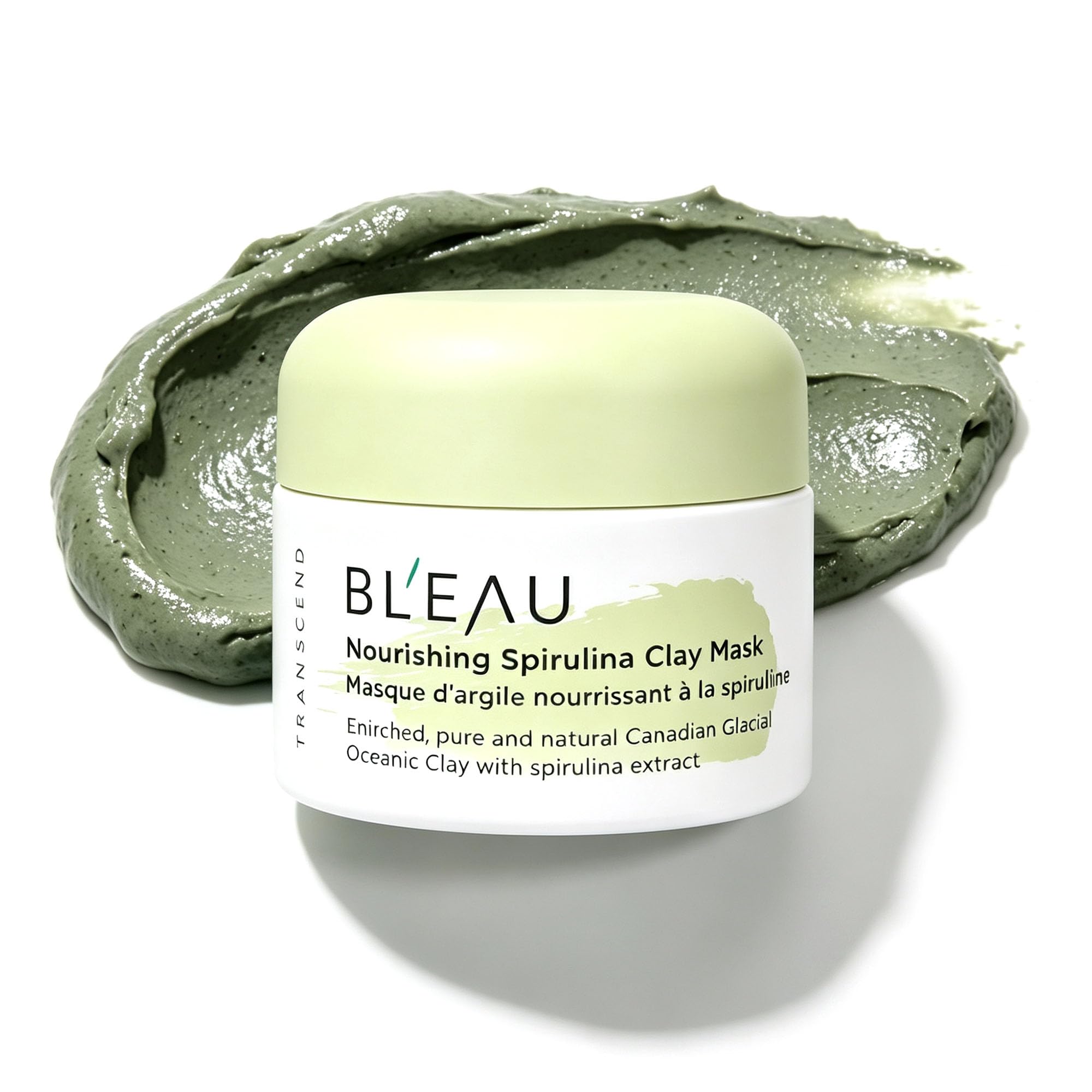 BLEAU Rare Earth Pore Minimizing Clay Face Mask, Canadian Glacial Oceanic Clay mask, Reduce Pores & Oil, For All Skin Types