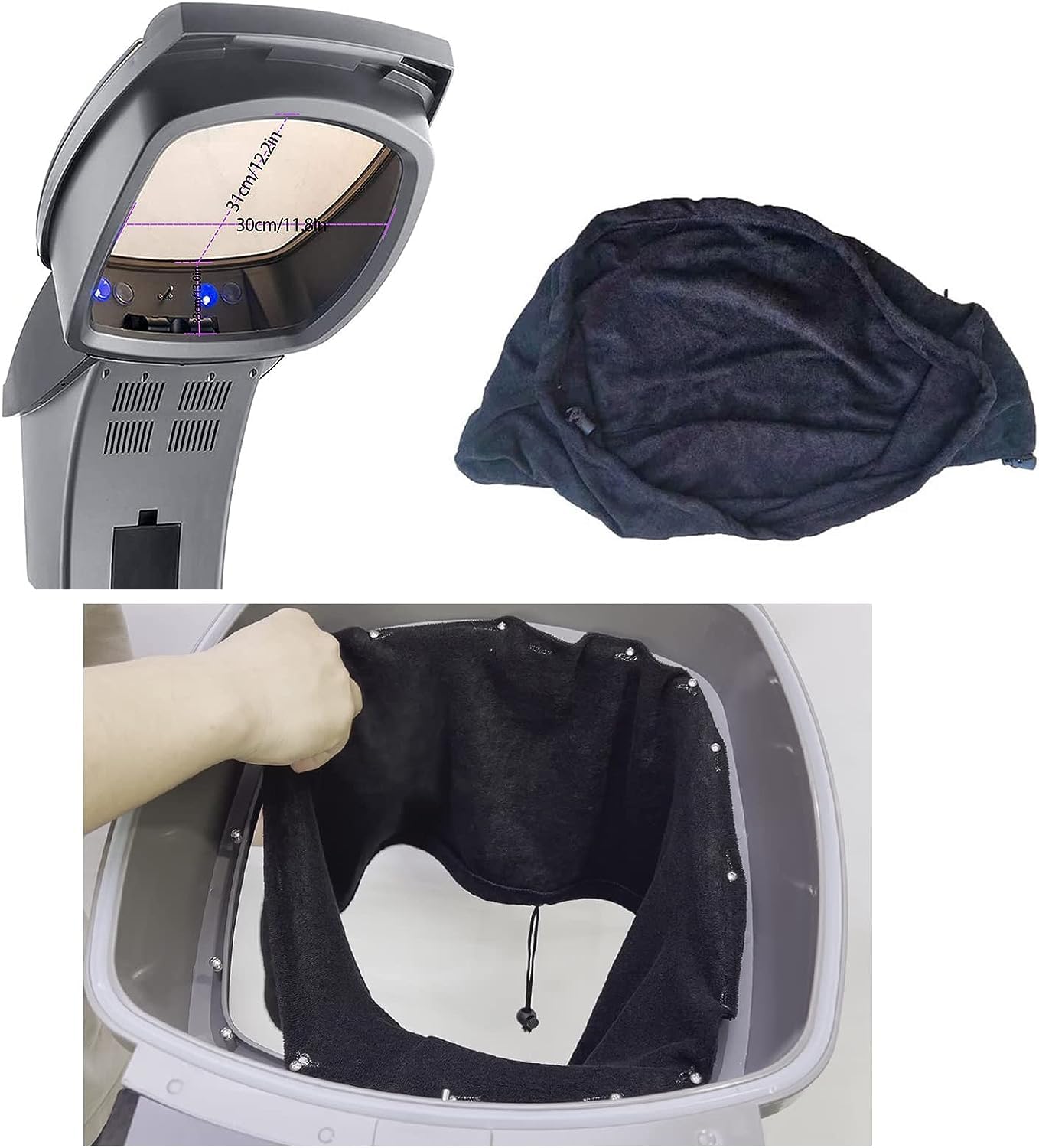 Elitzia Hair Steamer Salon Micro Mister Hair Scalp Treatment Dye Perm Professional O3 Ozone Hooded Spa Black Gray Color Barber S