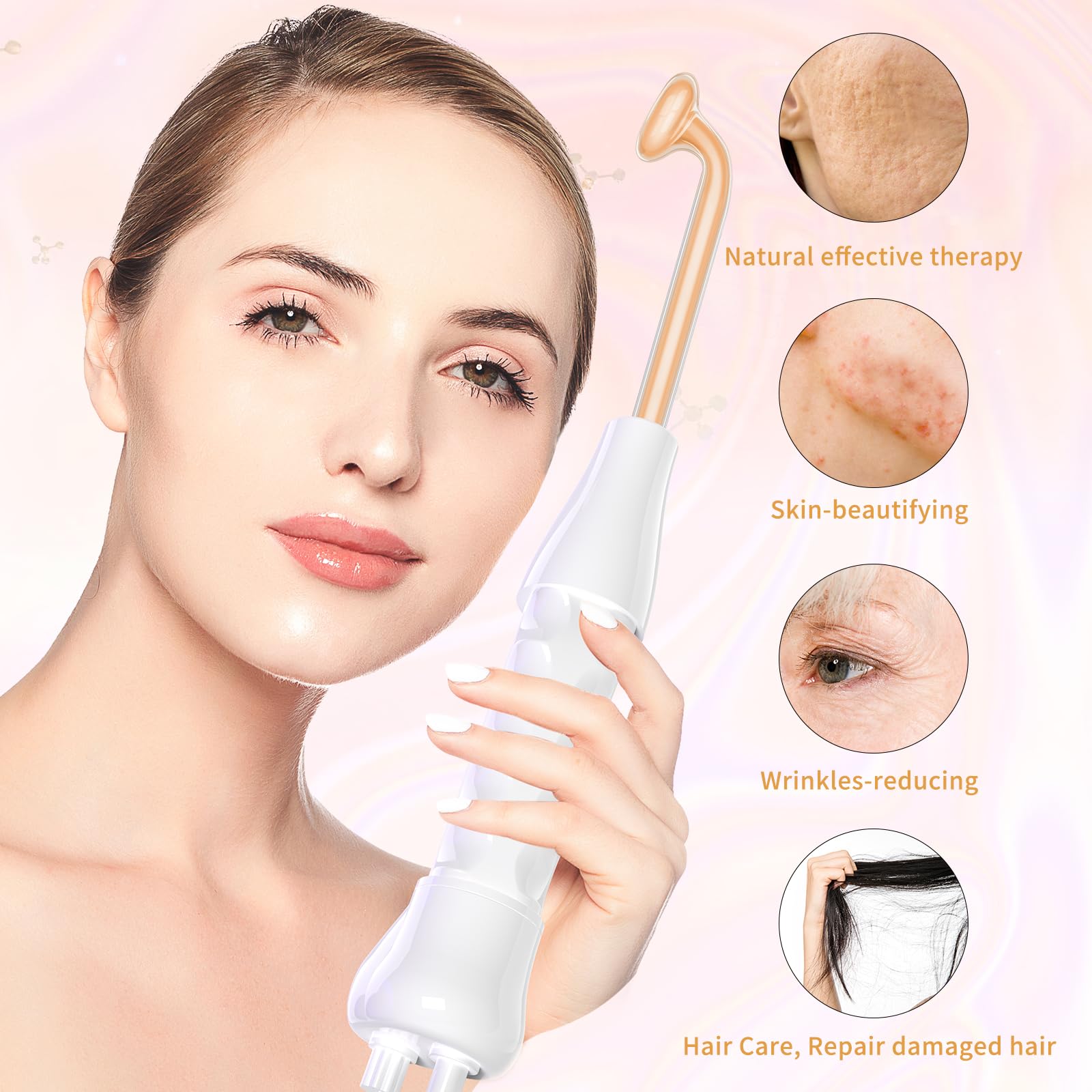 Mysweety High F Rrequncy Portable Handheld Facial Skin Care Wand Machine