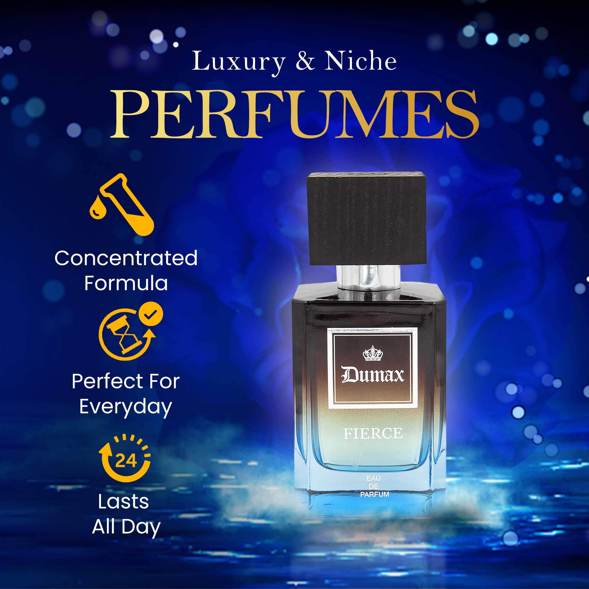 Dumont FIERCE - 3.4oz - Unisex Perfume for Men & Women - Spicy, Fruity & Musky Fragrances - Long Lasting Cologne Mist & Body Spr