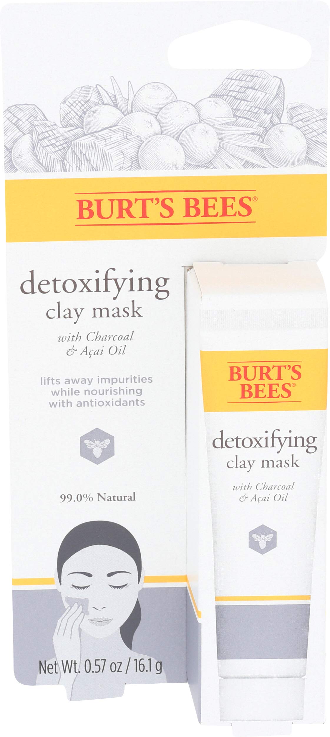 Detoxifying Clay Mask By Burts Bees For Unisex - 057 Oz Mask(D0102H2La7U)