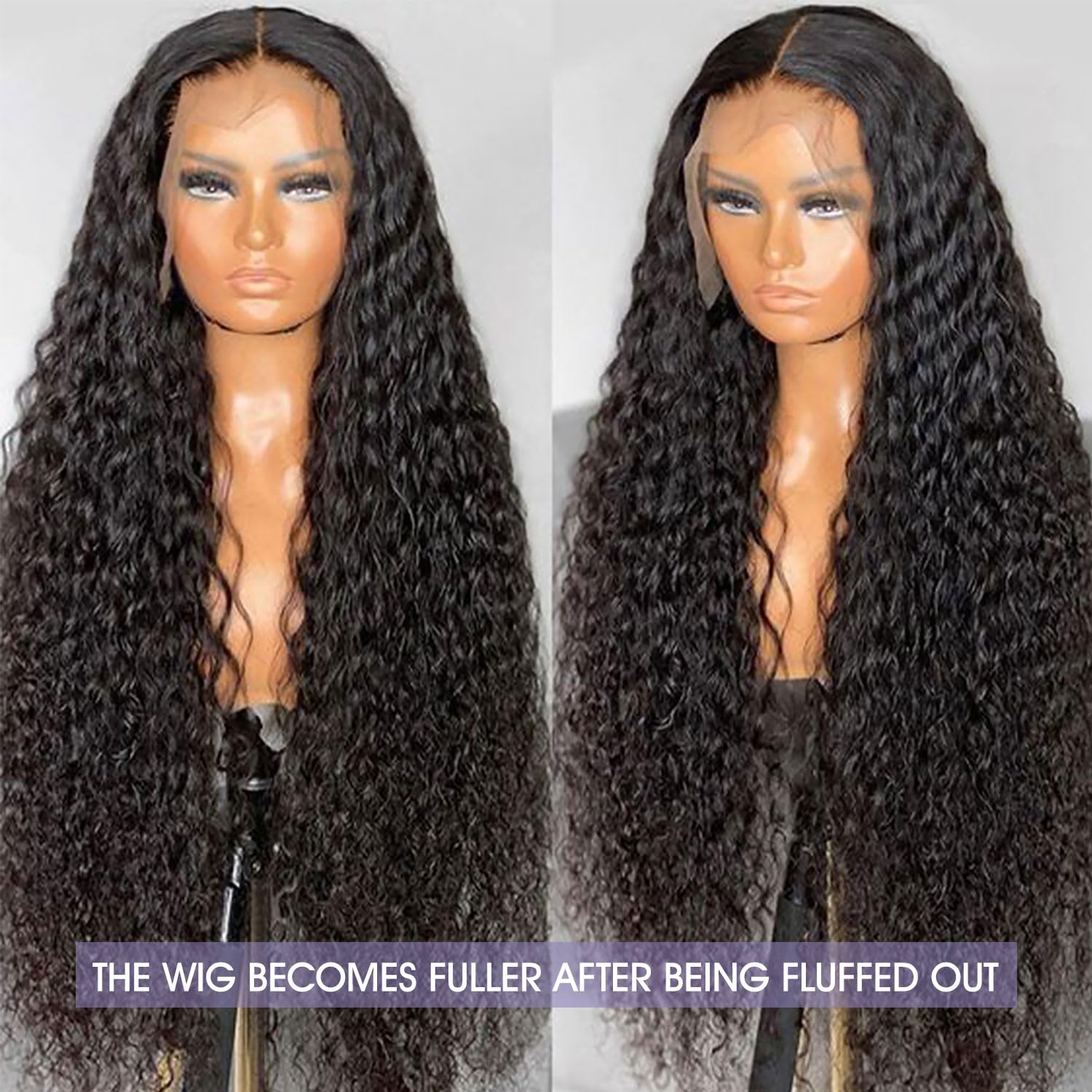 Lemoda 12A 13X6 Full Lace Frontal Wig Water Wave Virgin Human Hair Wigs Deep Wave 13X6 Hd Lace Front Wigs For Black Women Wet An