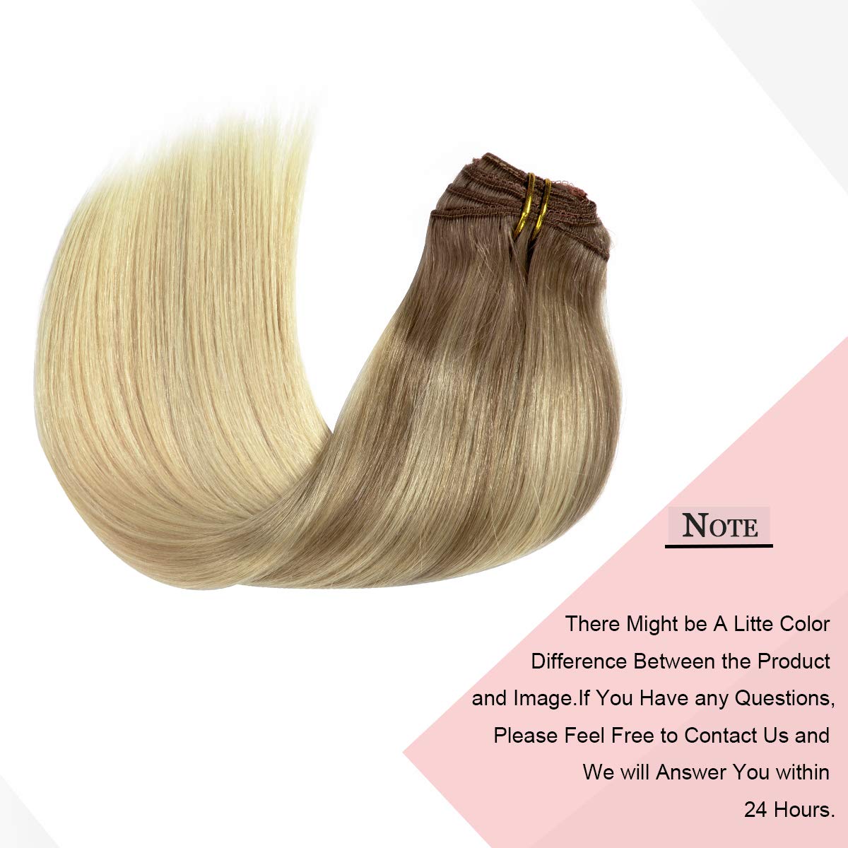 Loxxy 22 Inch Clip In Hair Extensions Remy Human Hair 140G 7Pcs 16 Clips Silky Straight 100% Real Balayage Human Hair Extensions