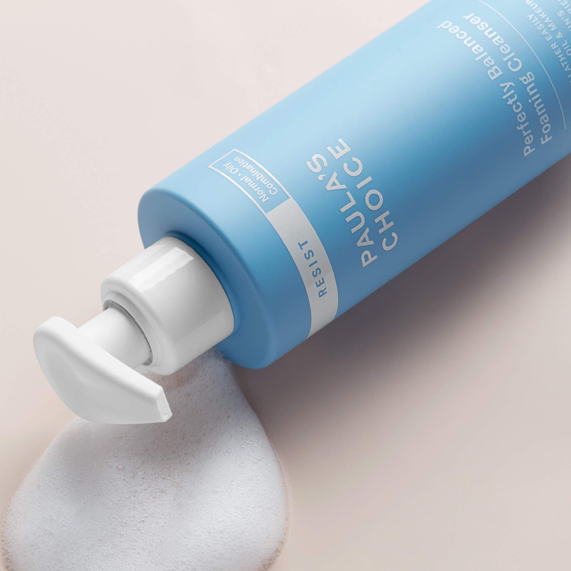 Paula'S Choice Resist Perfectly Balanced Foaming Cleanser, Hyaluronic Acid & Aloe, Anti-Aging Face Wash, Large Pores & Oily Skin