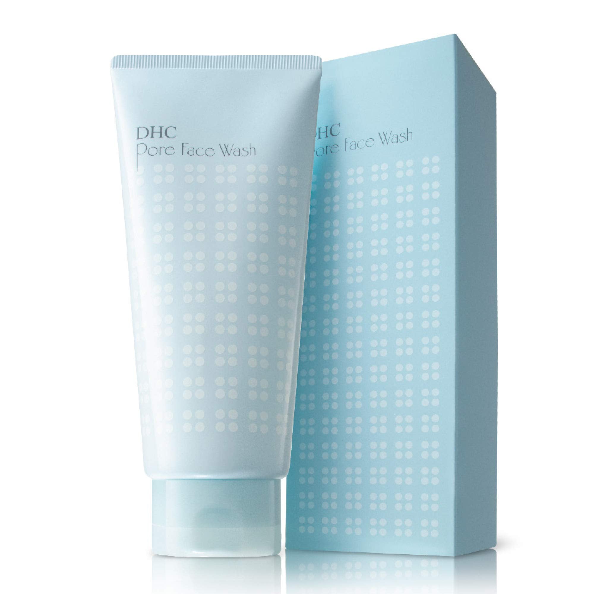 DHC Pore Face Wash, Foaming, Pore-Minimizing, Exfoliating Cream Cleanser, For Acne and Oily Prone Skin, Fragrance and Colorant F