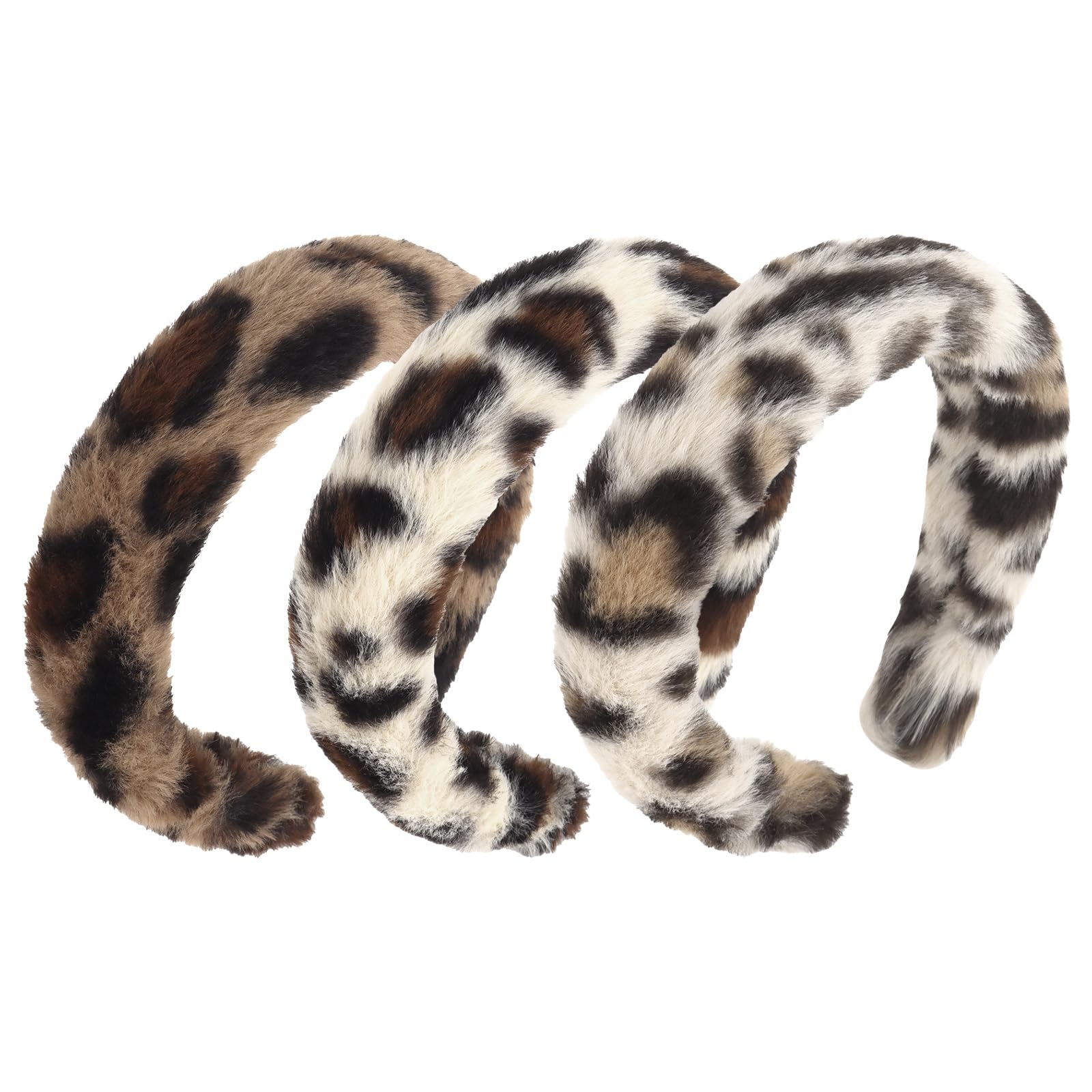 Casoty 3 Pcs Leopard Headbands, Headbands for Women, Cheetah Accessories for Women Girls