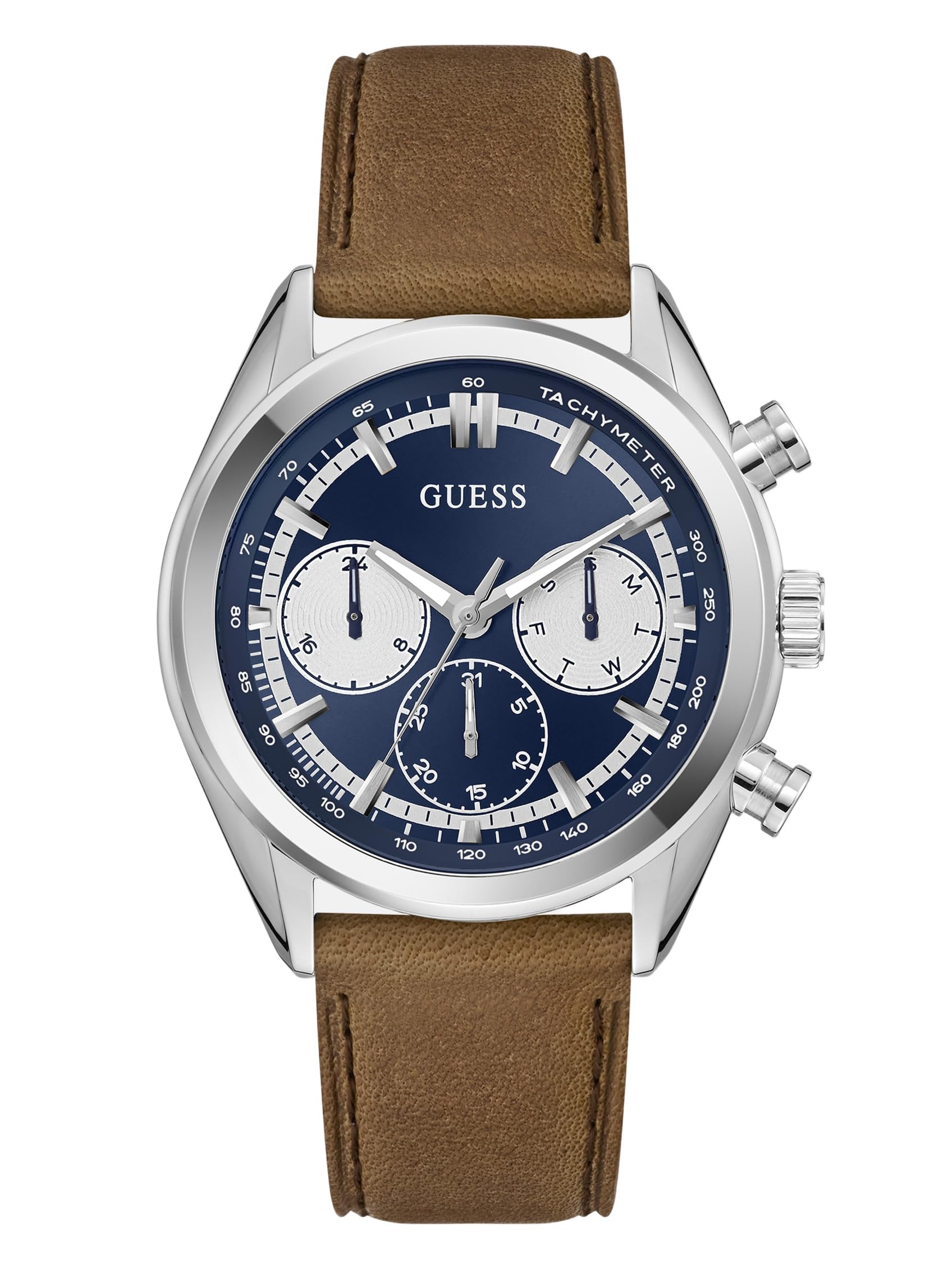 Guess Dawson Blue Round Dial Analog MenS Watch  Gw0972G1