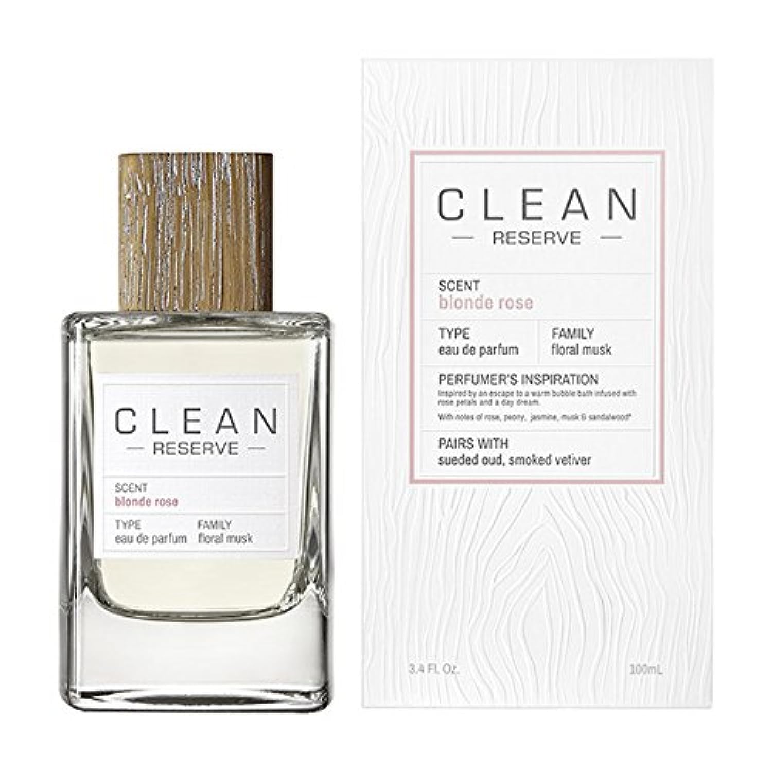 Clean Reserve Blonde Rose Eau de Parfum Spray for Unisex, 3.4 Fl Oz