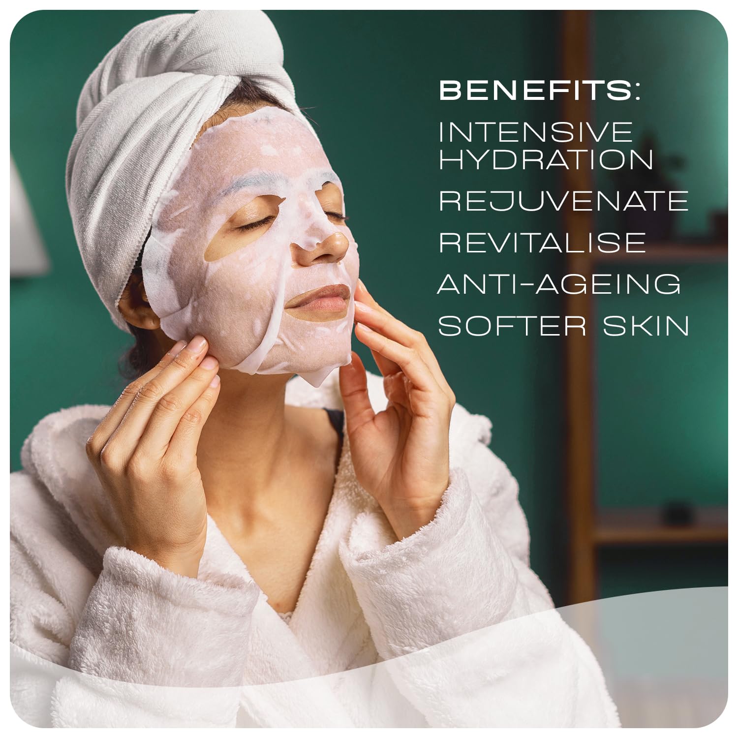 My Perfect The Perfect Cosmetics Company Mask Hyaluronic Sheet Masks For Intense Hydration & Youthful Dewy Glow For All Skin Typ