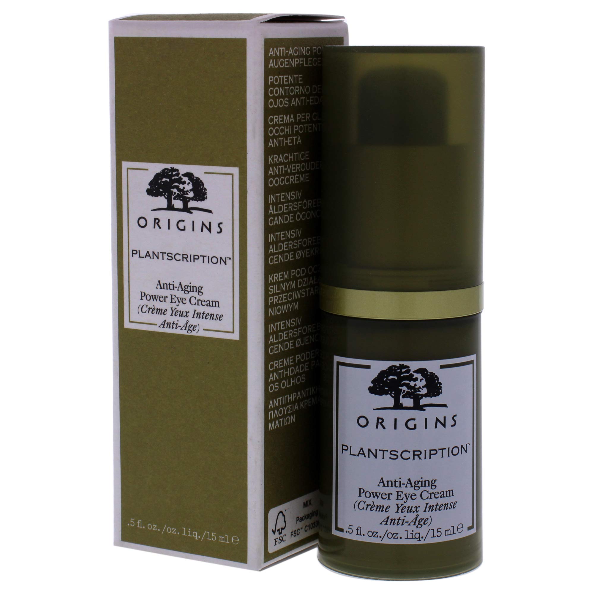 Origins Plantscription Anti-Aging Power Eye Cream, 0.5 Fl Oz (Oricosc74200104)