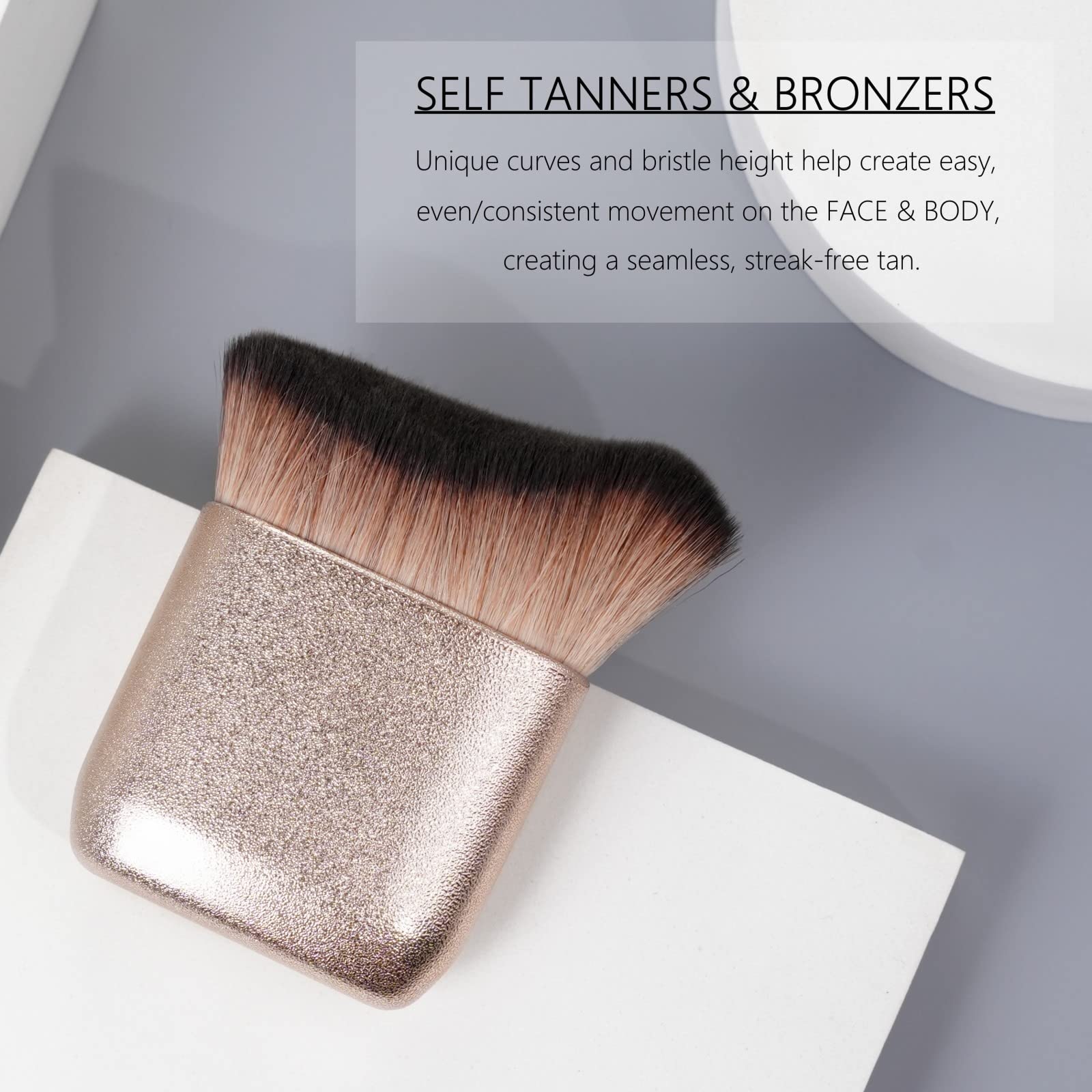 Self Tanner Brush Goerti Body Makeup Brush For Flawless Leg Makeup, Foundation Brush Makeup Brush For Face Body Makeup Brushes F