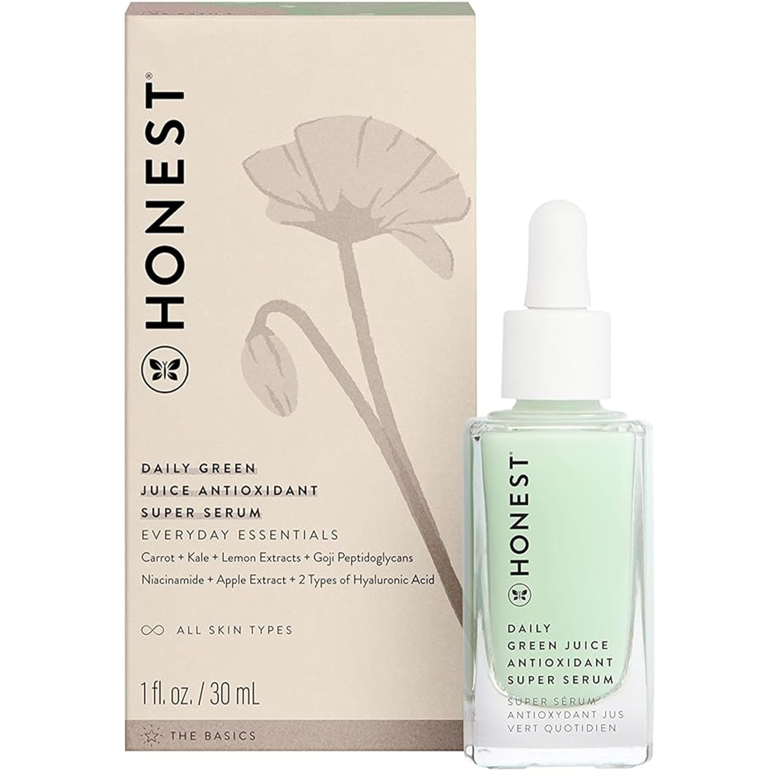 Daily Green Juice Antioxidant Super Serum By Honest For Unisex - 1 Oz Serum