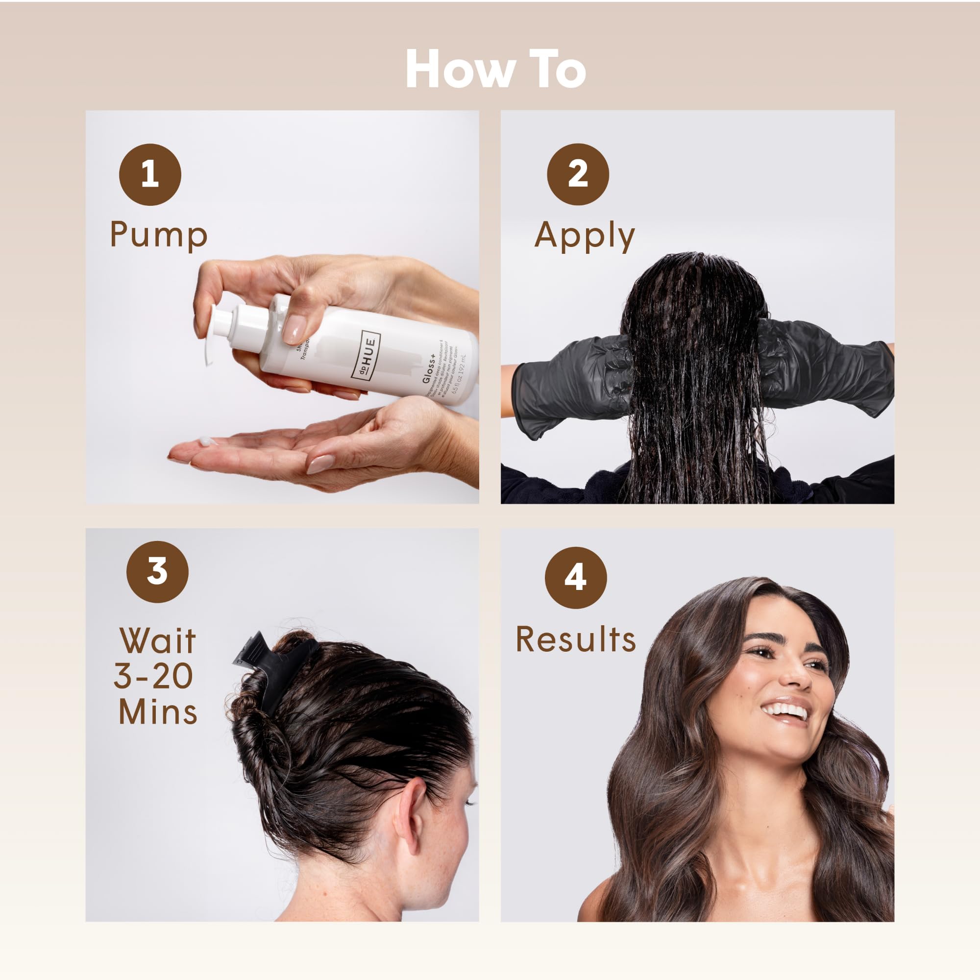 dpHUE Gloss+, Caramel - Conditioning Semi-Permanent Gloss - For Dark Blonde & Light Brown Hair with Golden Tones - No Mix Deposi