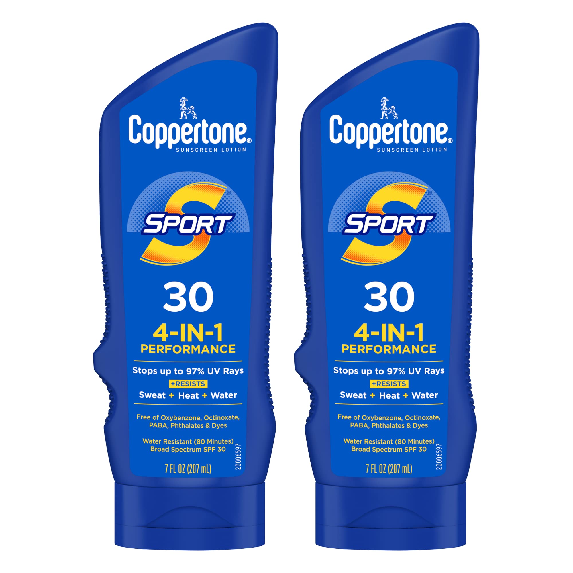 Coppertone Sport Sunscreen Lotion Spf 30, Water Resistant Body Sunscreen, Broad Spectrum Spf 30 Sunscreen, Bulk Sunscreen Pack,
