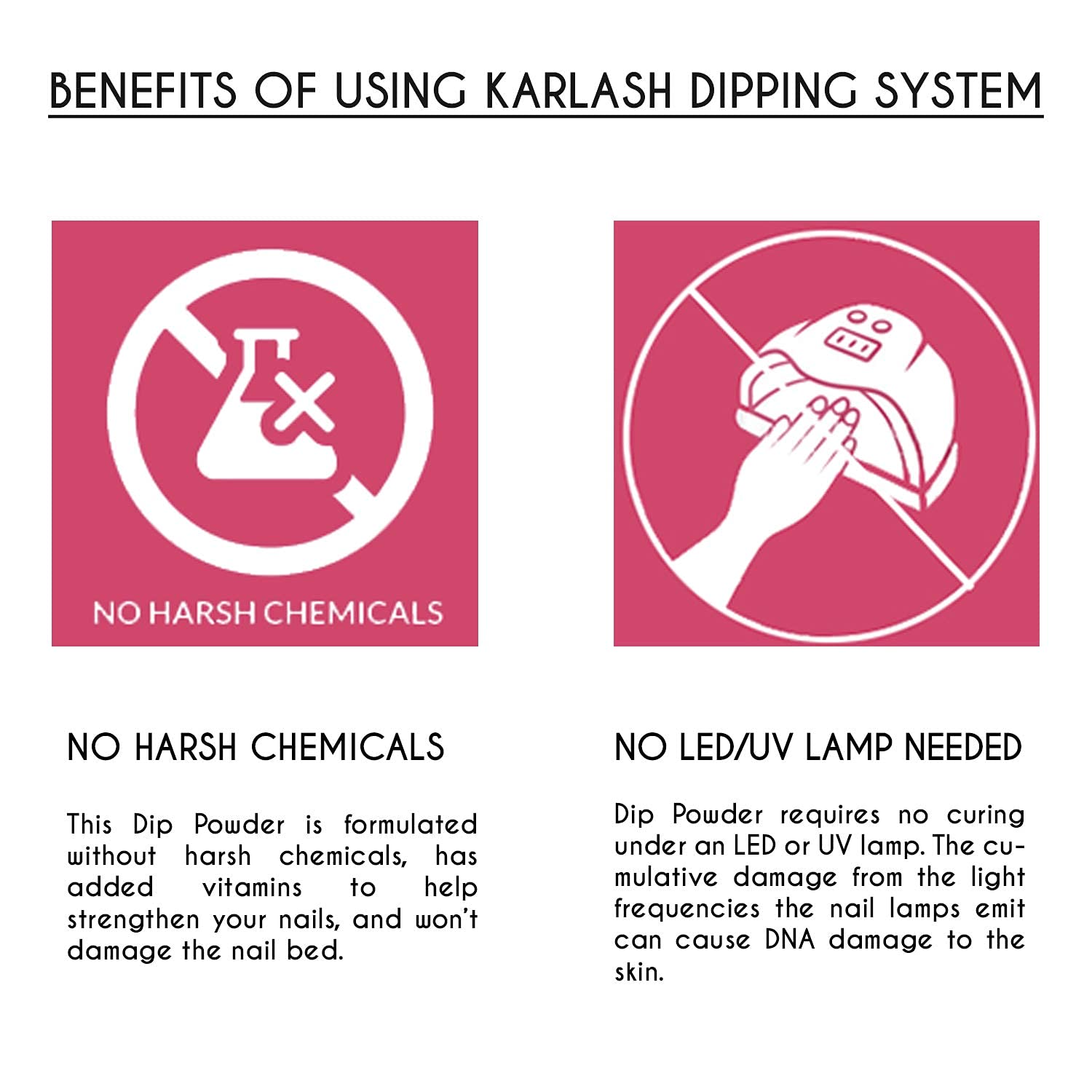 Karlash Gel Base Dip Powder System 0.5 Oz (Base/Top Kit)