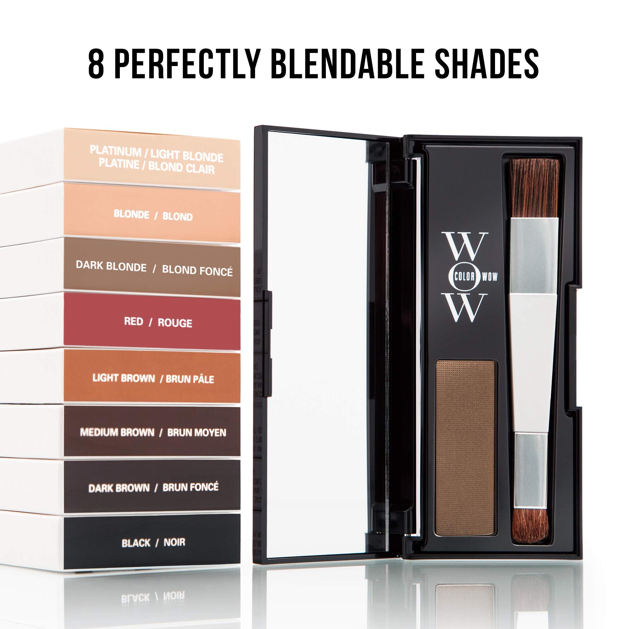 Color Wow Root Cover Up, Light Brown - Ultimate Grey Coverage And Highlight Touch-Up | Water And Sweat Resistant | Award-Winning