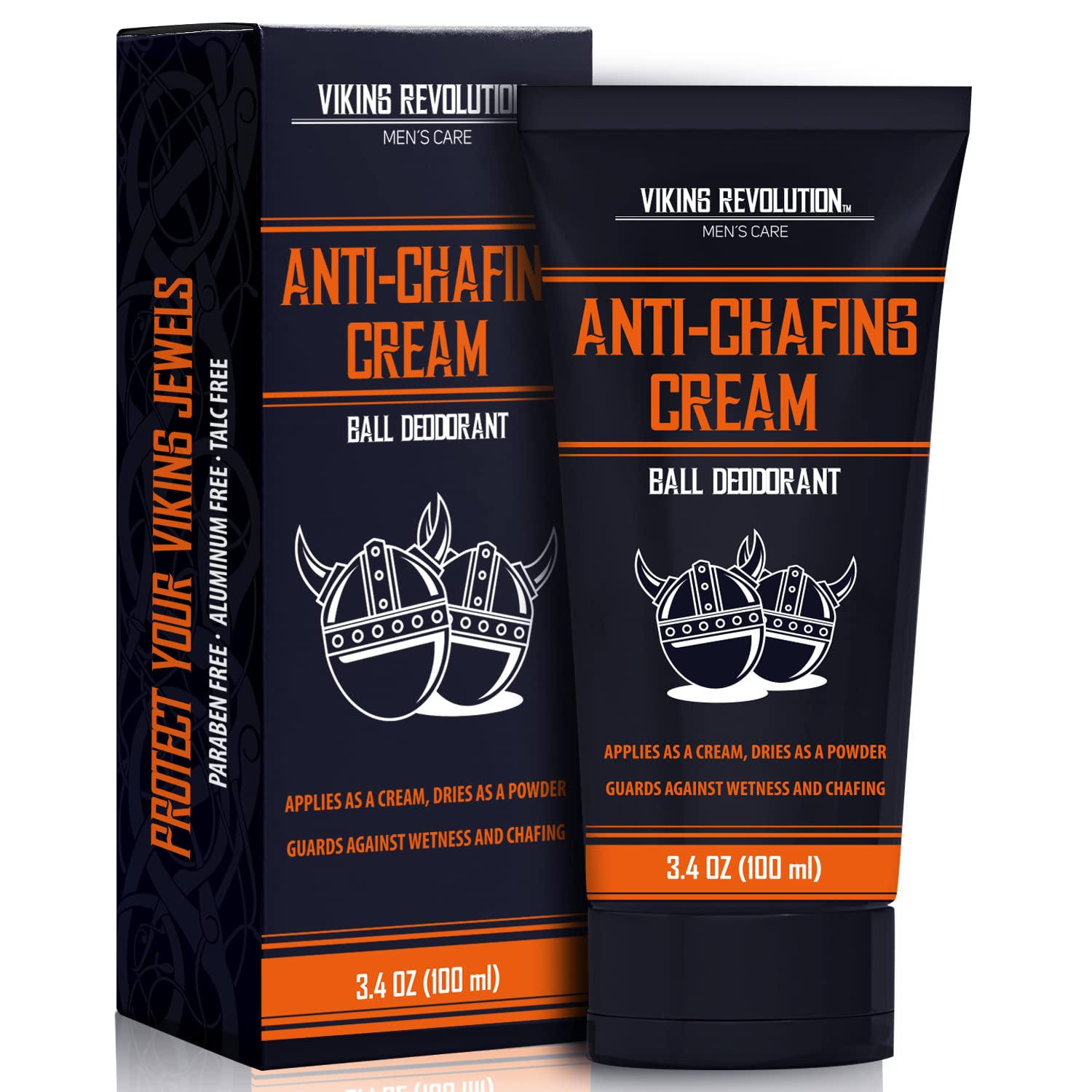 Viking Revolution Balls Deodorant For Men With Aloe Vera And Purslane - Groin Deodorant For Men Talc Free - Quick Drying Ball Cr