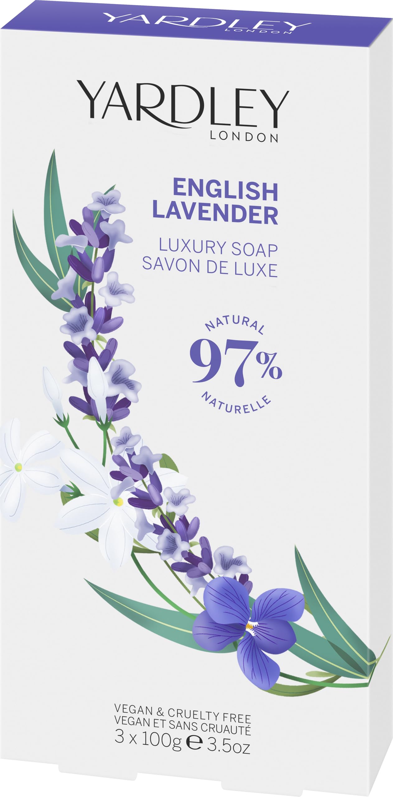 Yardley Of London Yardley English Lavender By Yardley Of London For Women. Luxury Soap Pack 3 X 3.5-Ounces